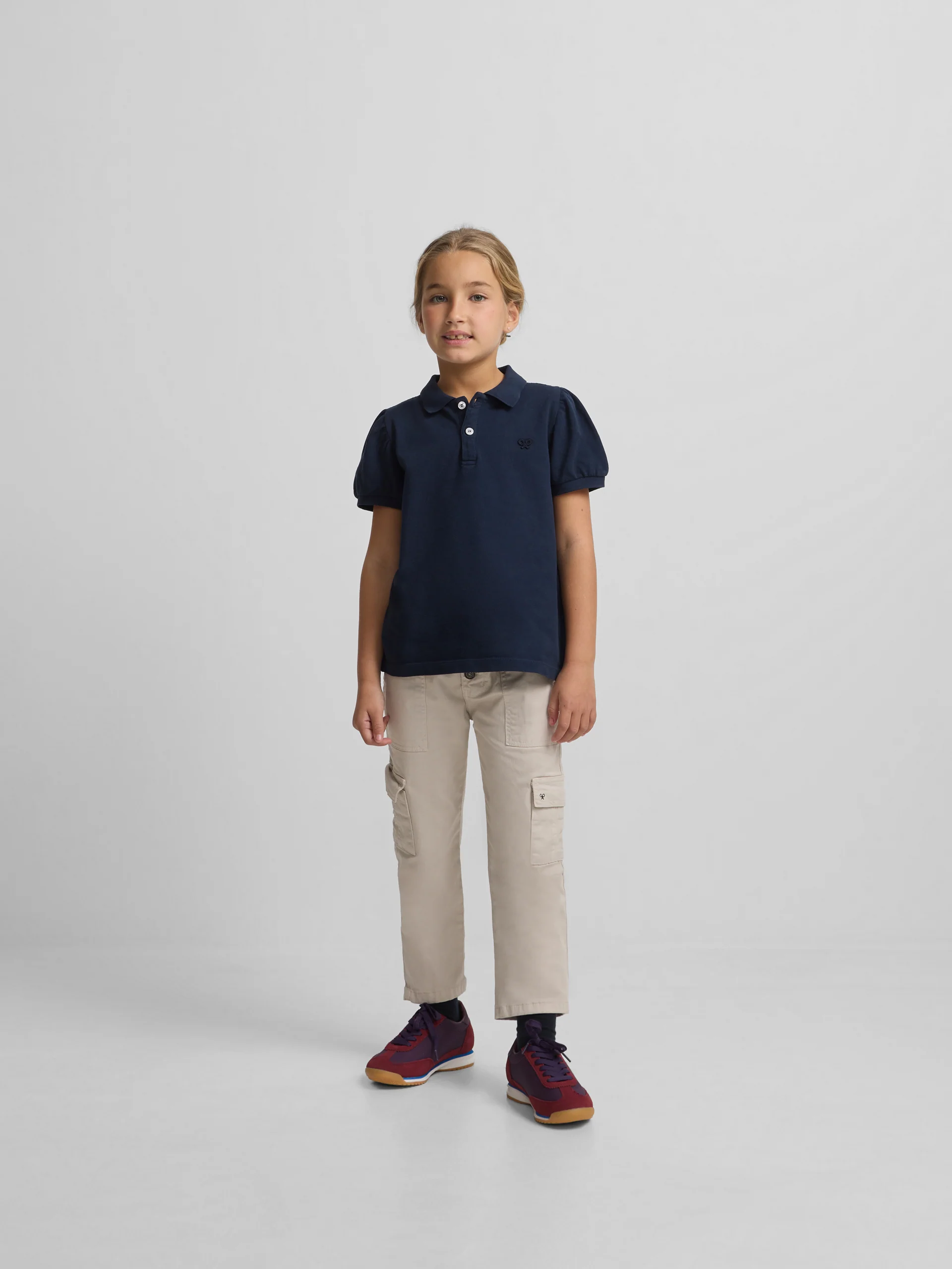 Polo girl clasico azul marino - Image 3