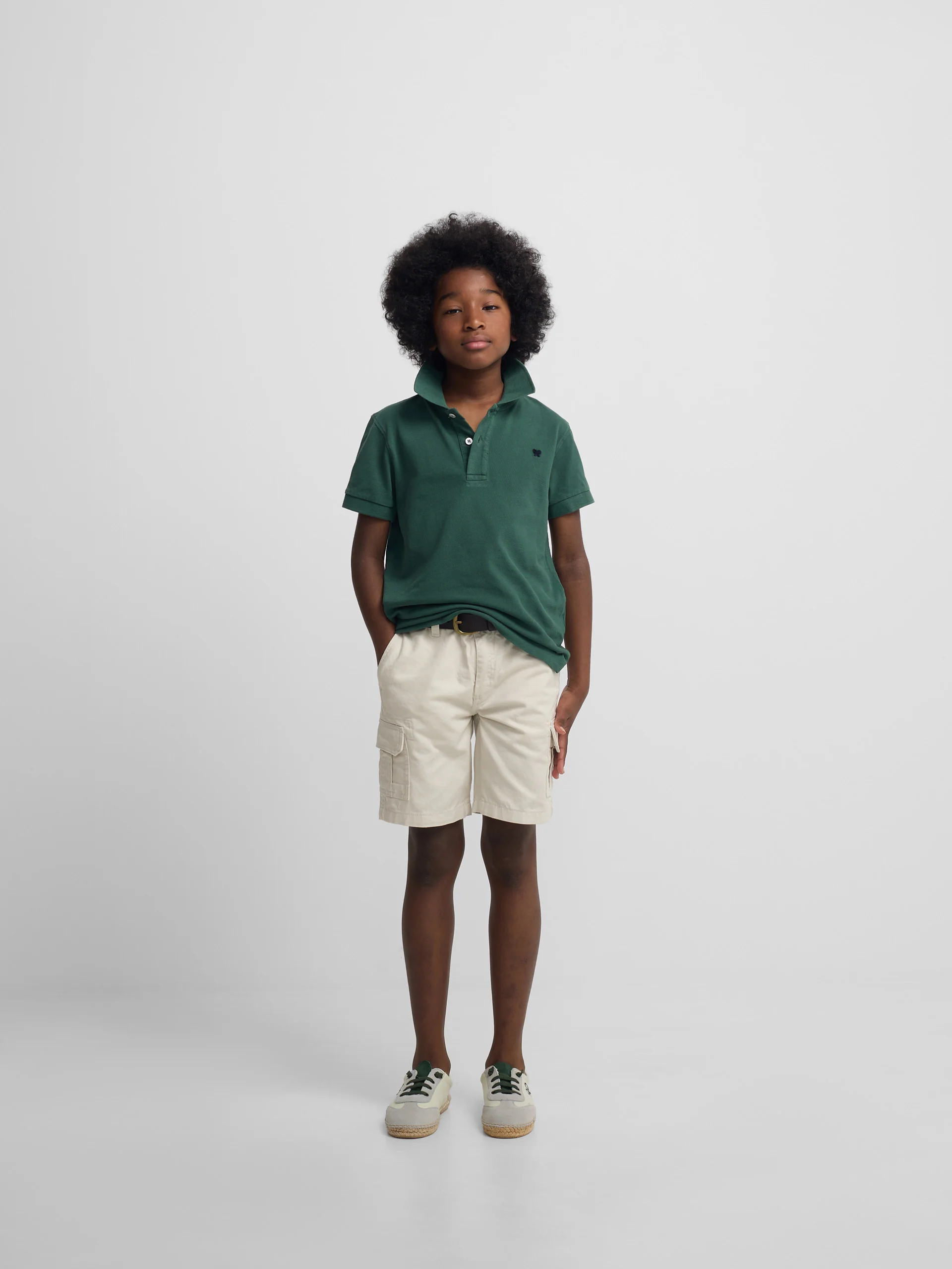Polo kids clasico raqueta verde - Image 4