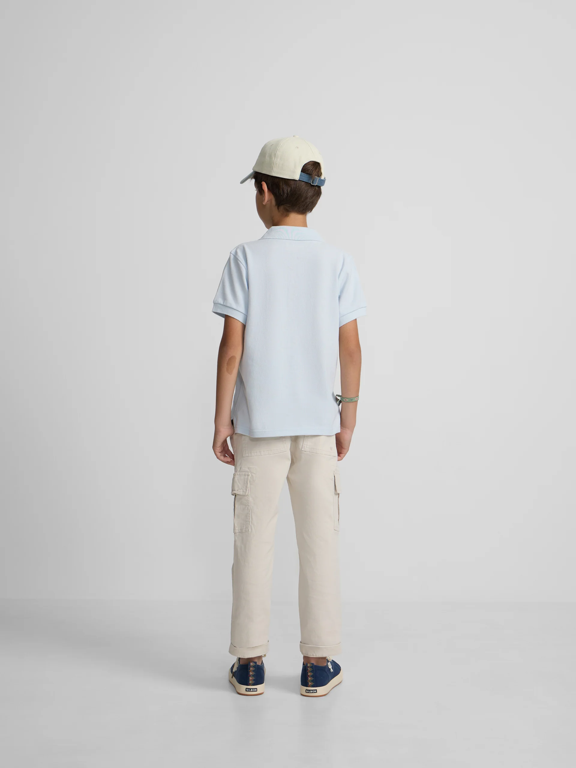 Polo kids liso logo rizo azul claro - Image 5