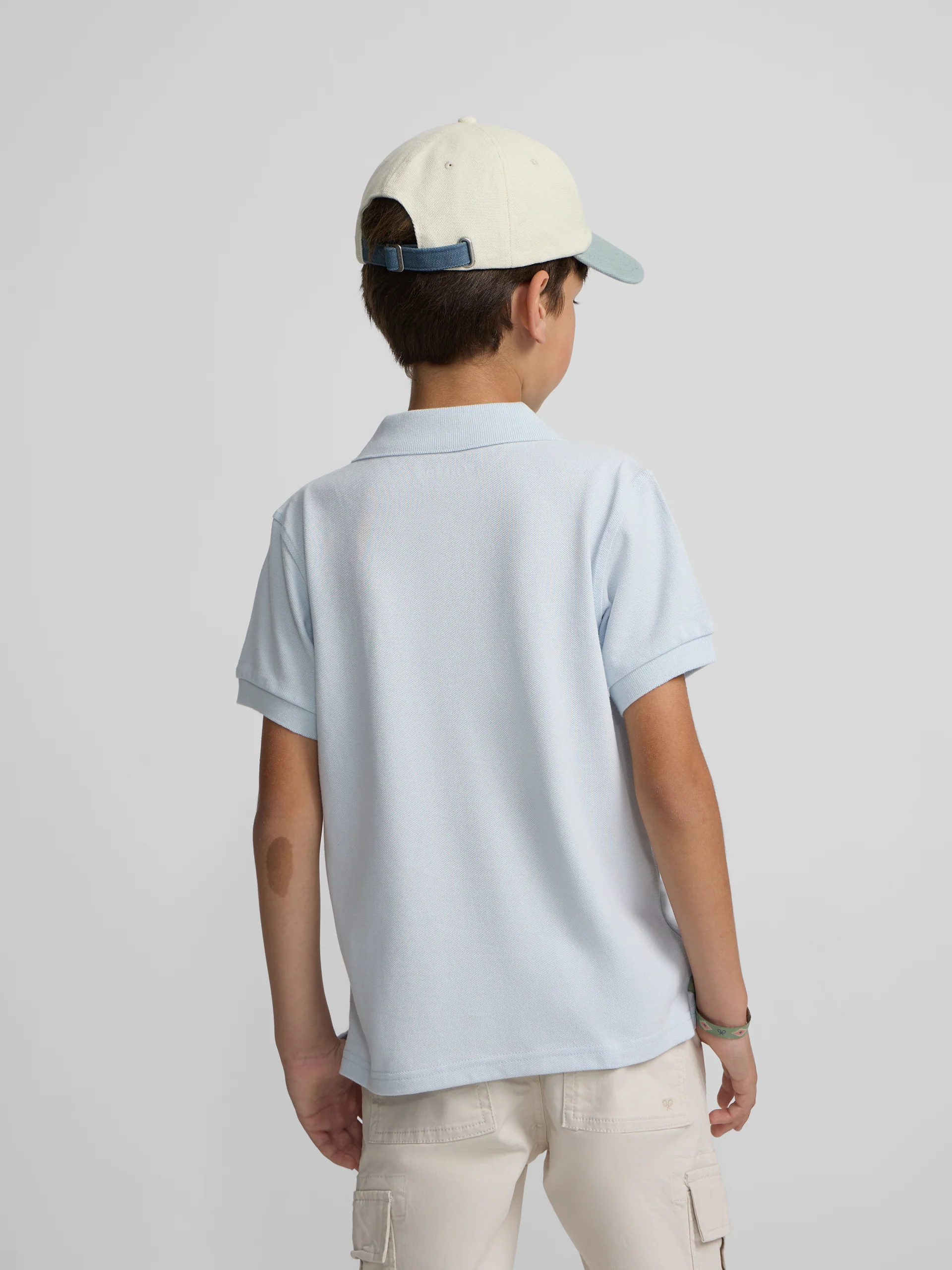 Polo kids liso logo rizo azul claro - Image 6