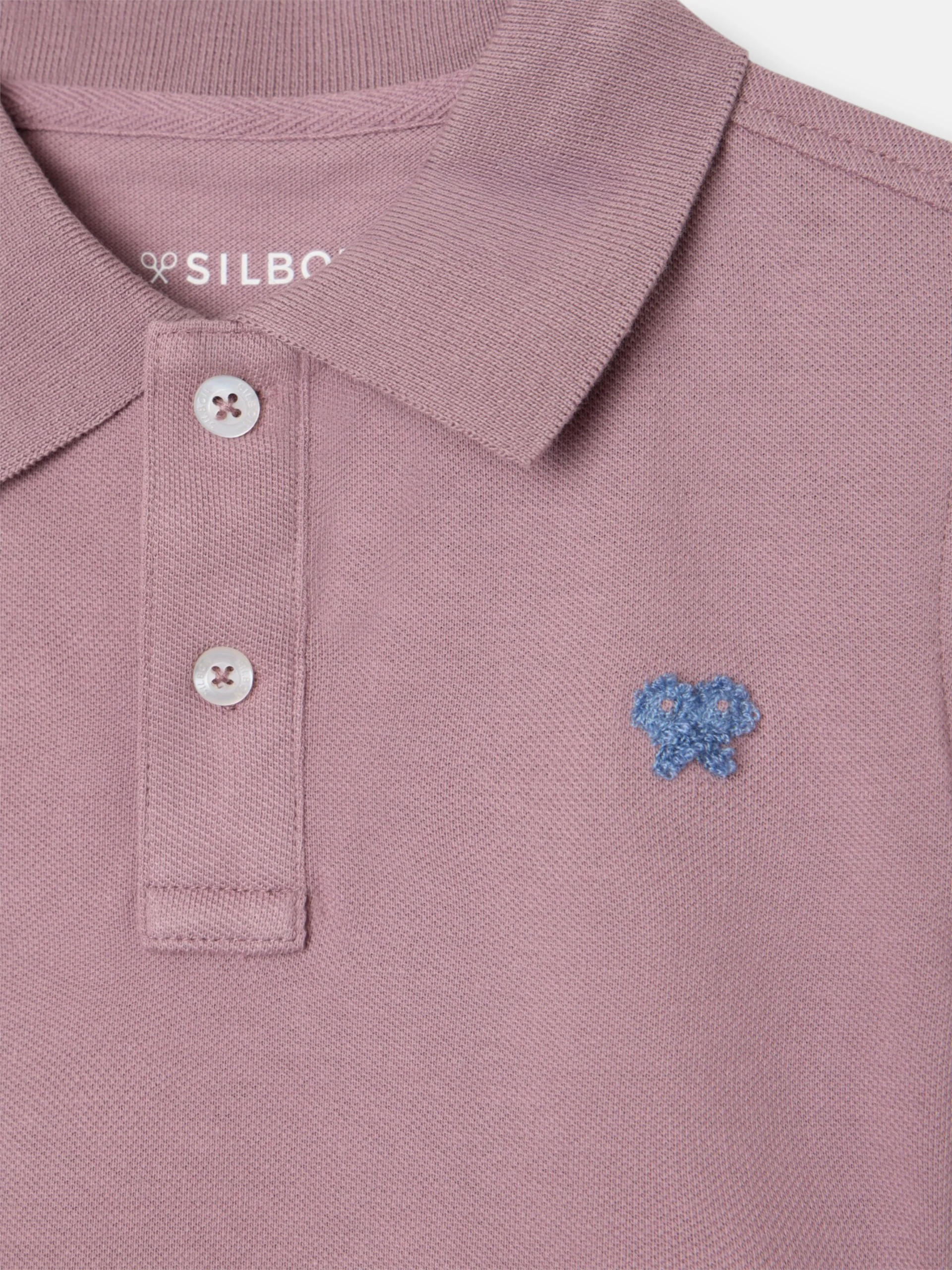 Polo kids liso logo rizo burdeos - Image 2