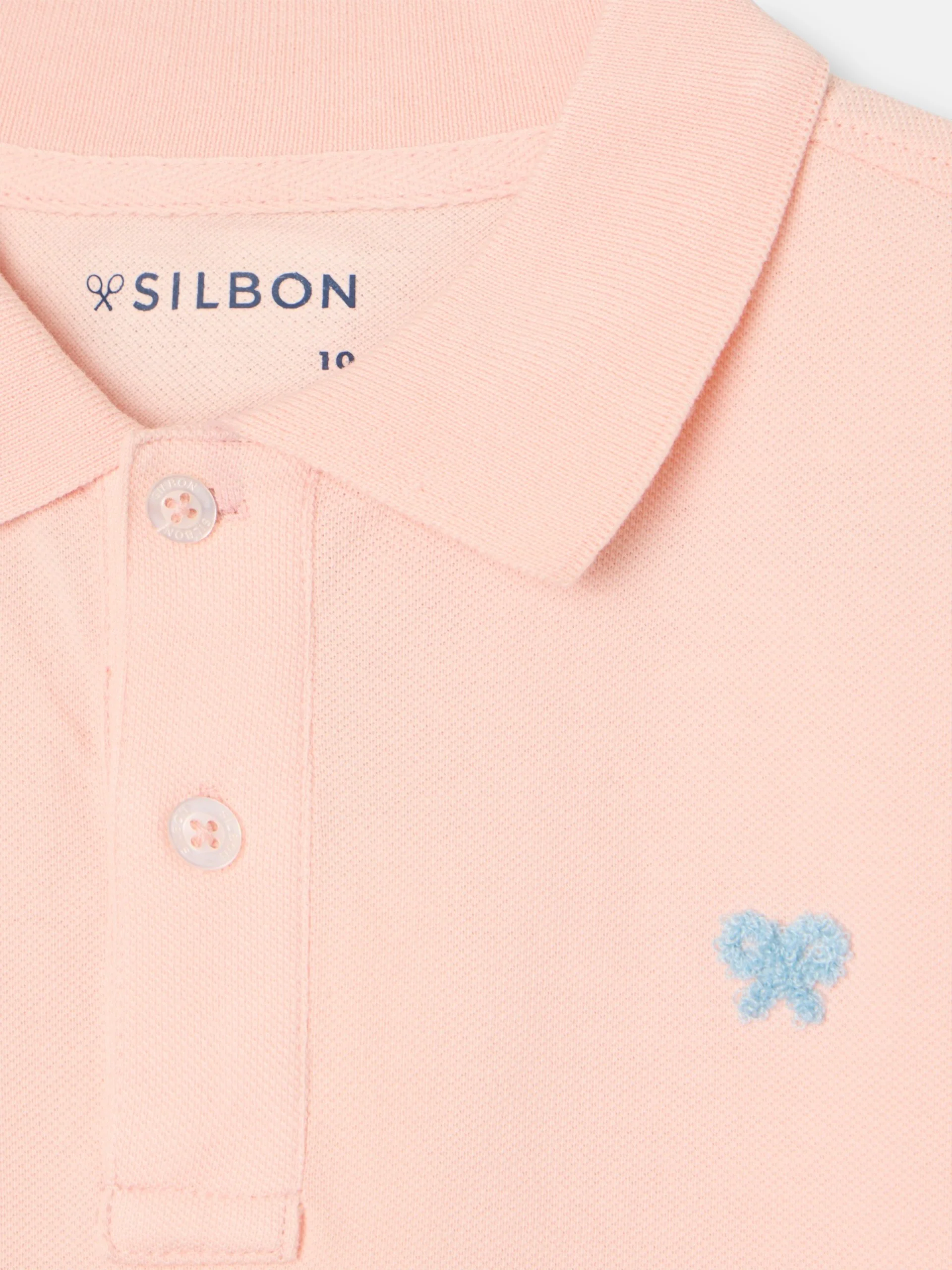 Polo kids liso logo rizo coral - Image 2