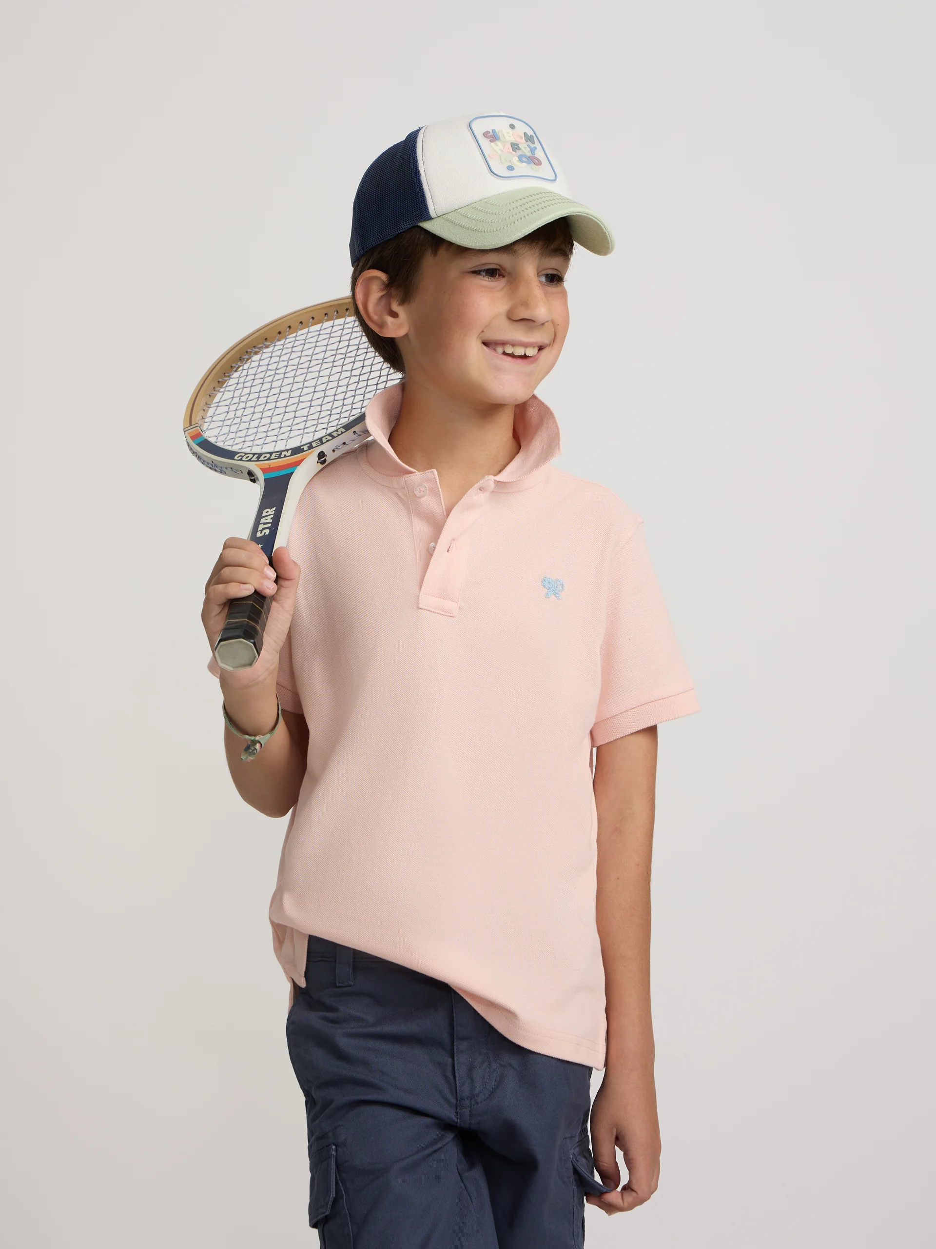 Polo kids liso logo rizo coral - Image 5