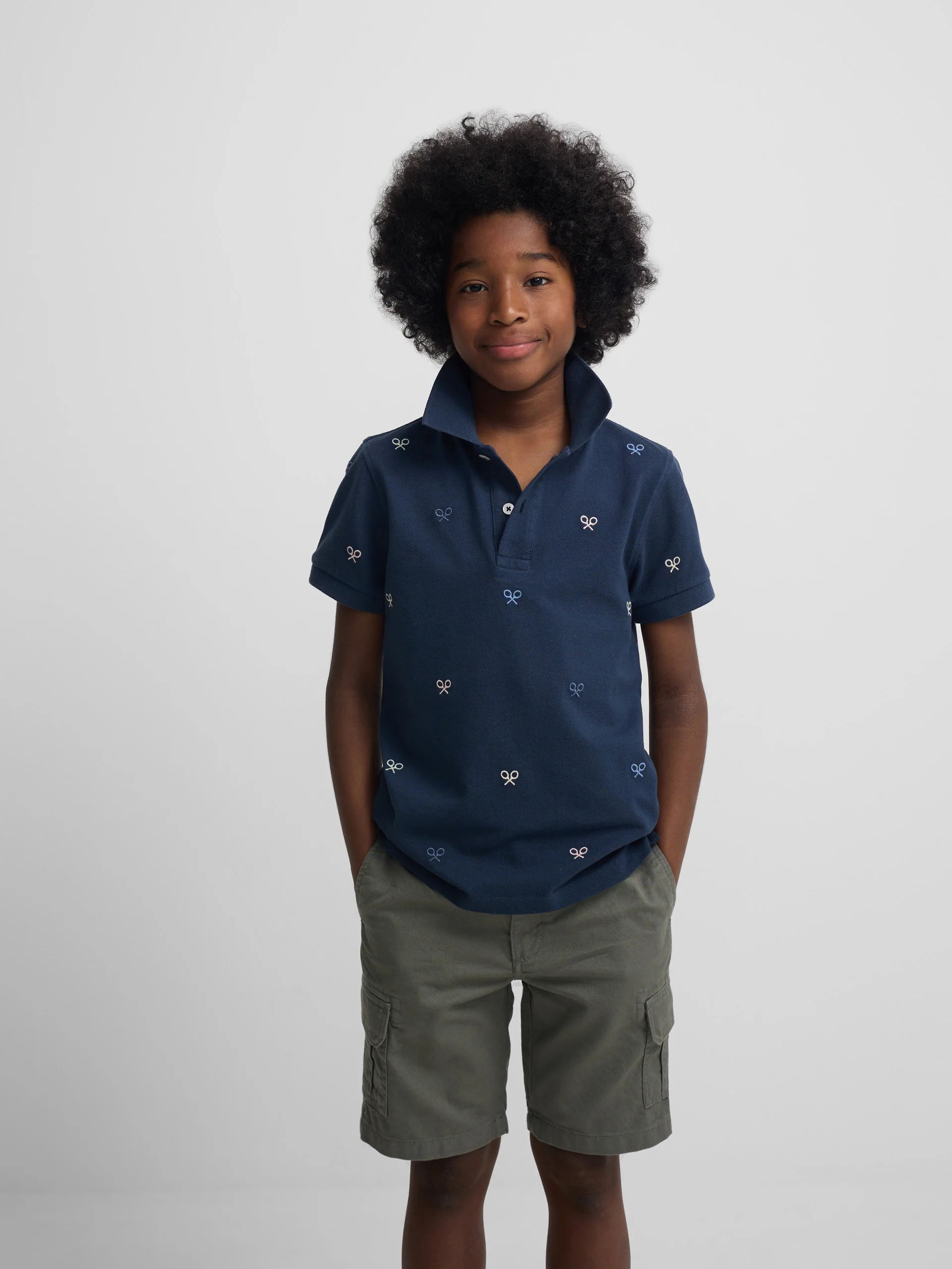 Polo kids multiraqueta colores azul marino - Image 3