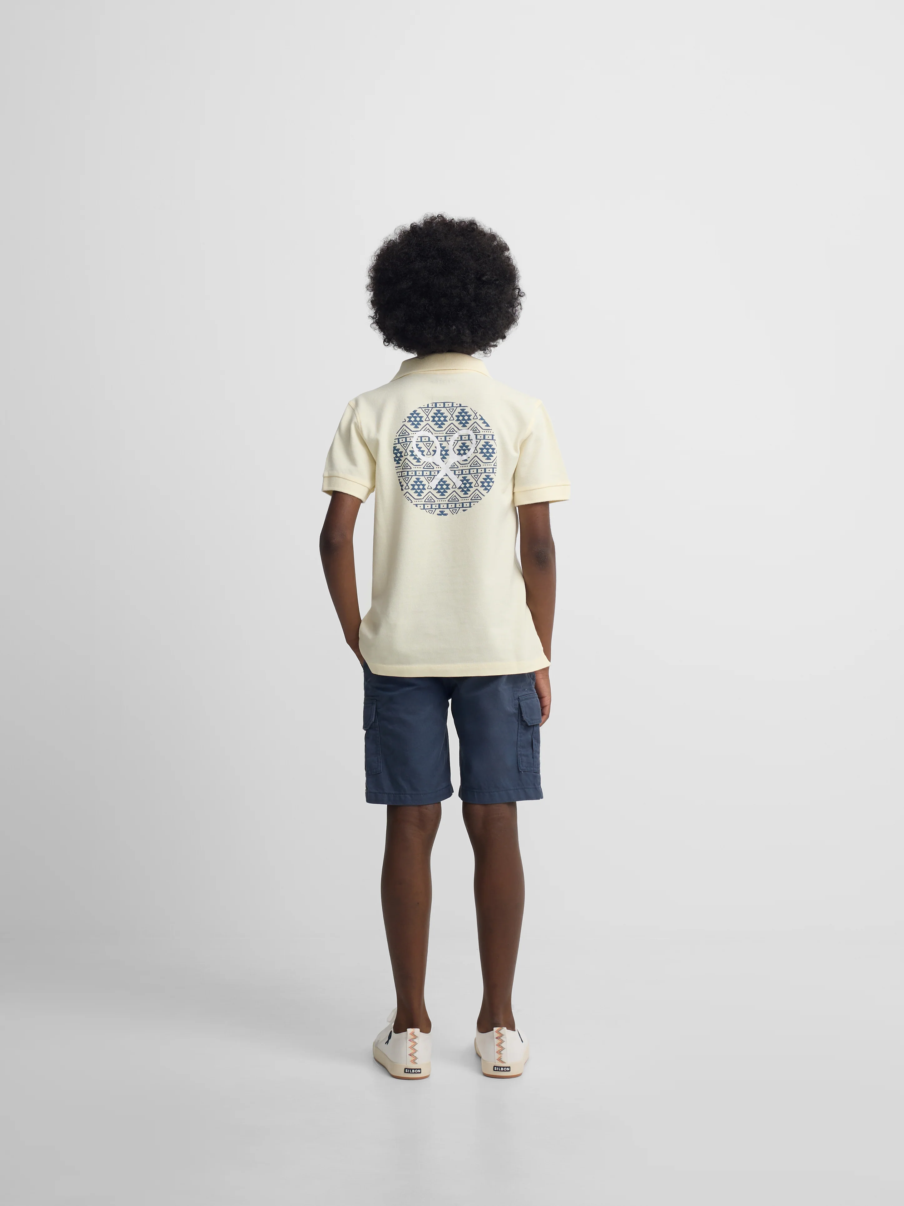 Polo kids raqueta etnica amarillo - Image 6