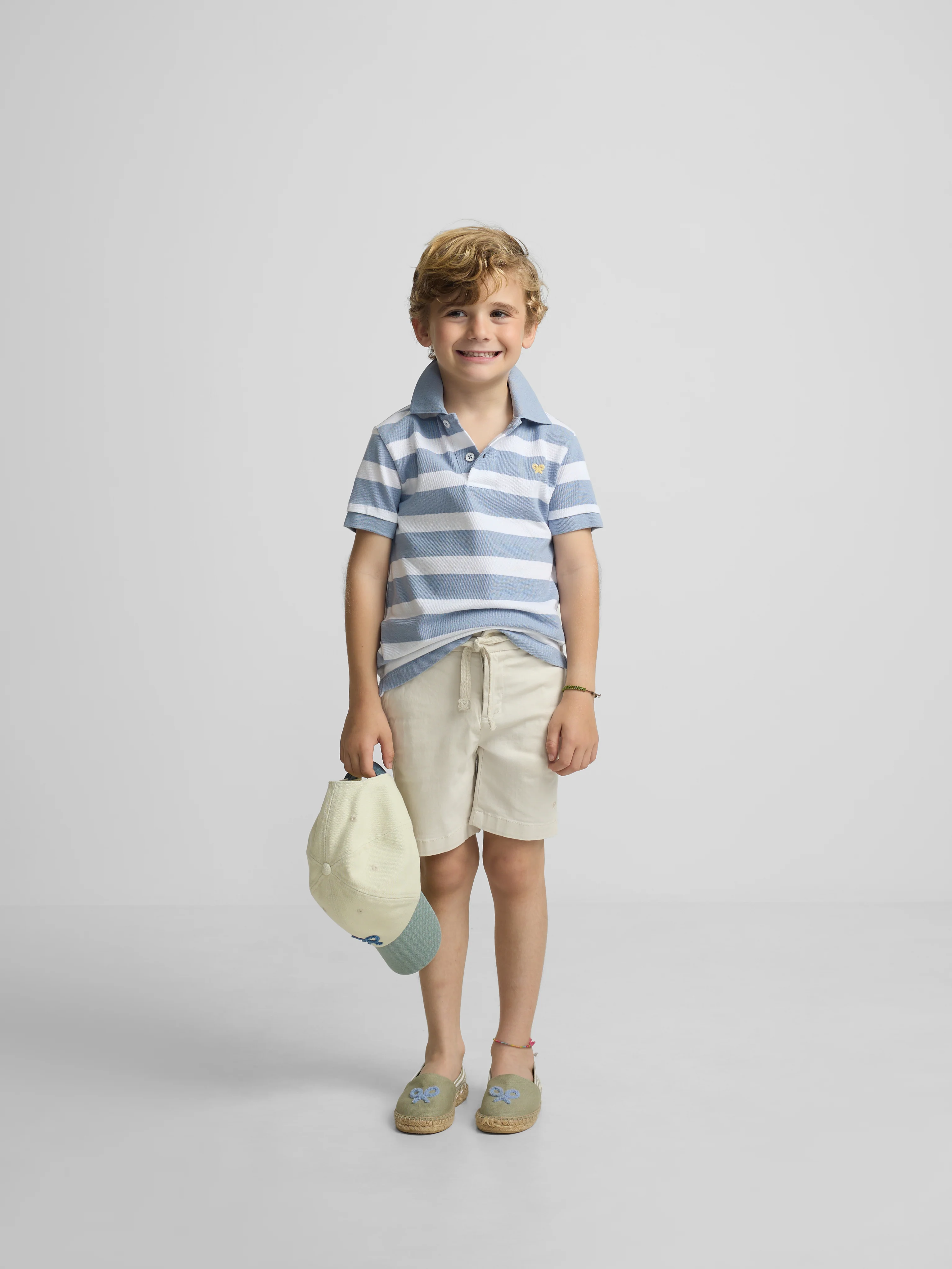 Polo kids rayas blanco azul - Image 3