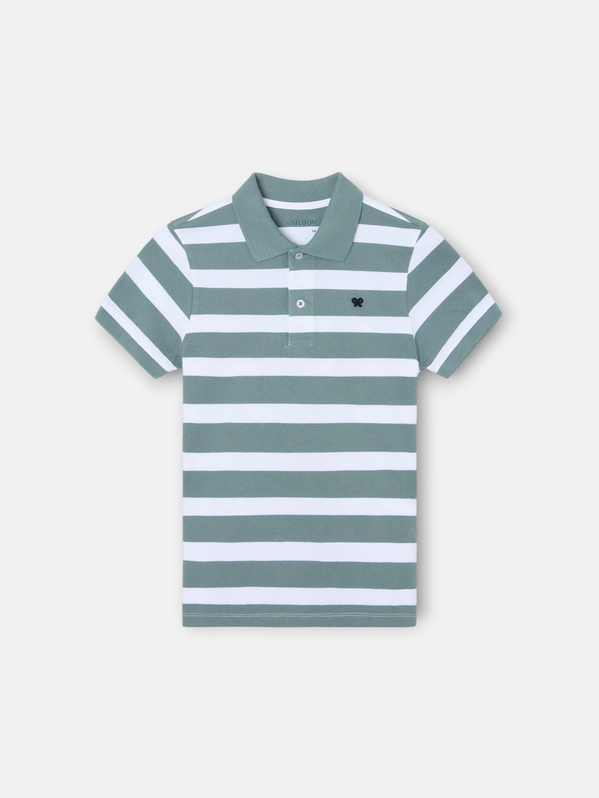 Polo kids rayas blanco verde - Image 7