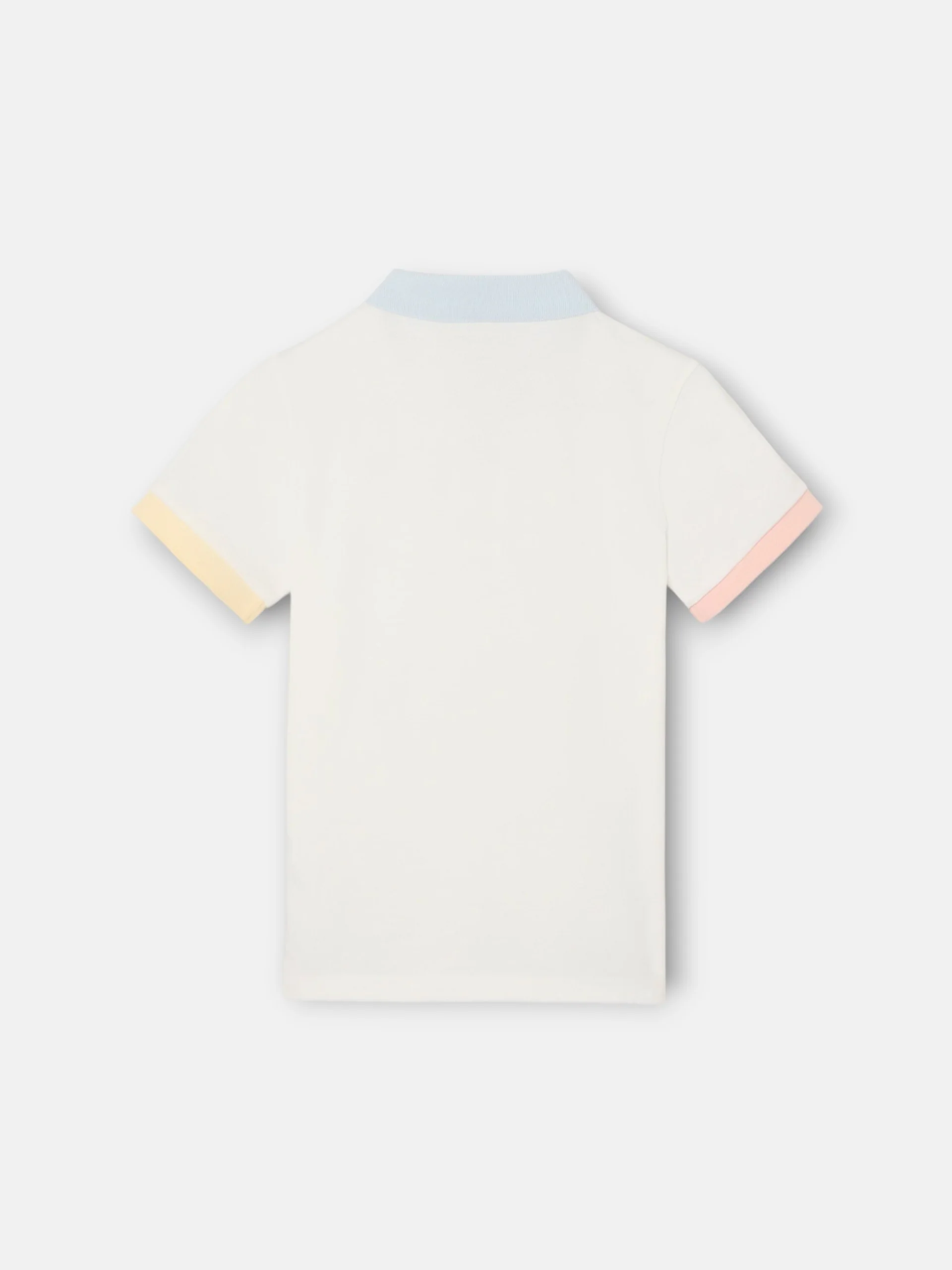 Polo kids ribete multicolor blanco - Image 6