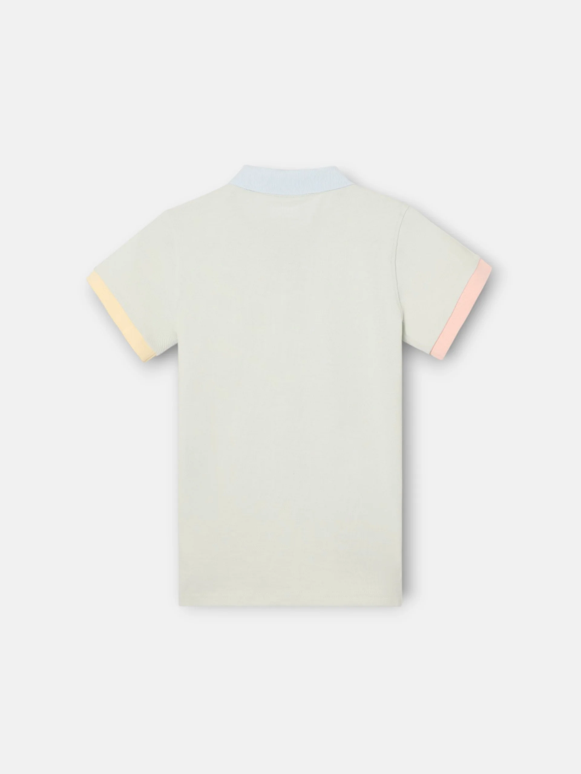 Polo kids ribete multicolor verde claro - Image 3