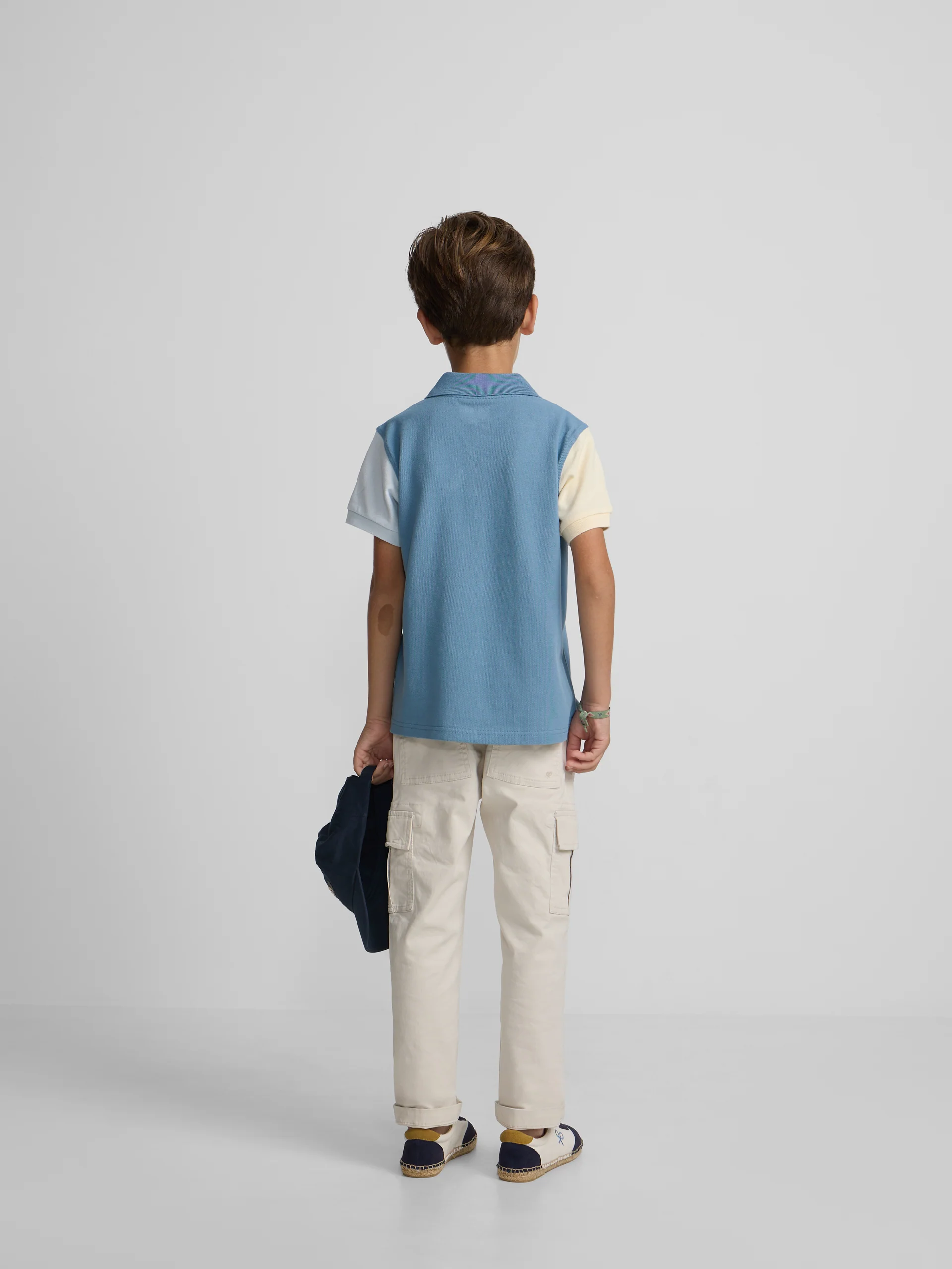 Polo kids tricolor azul - Image 5