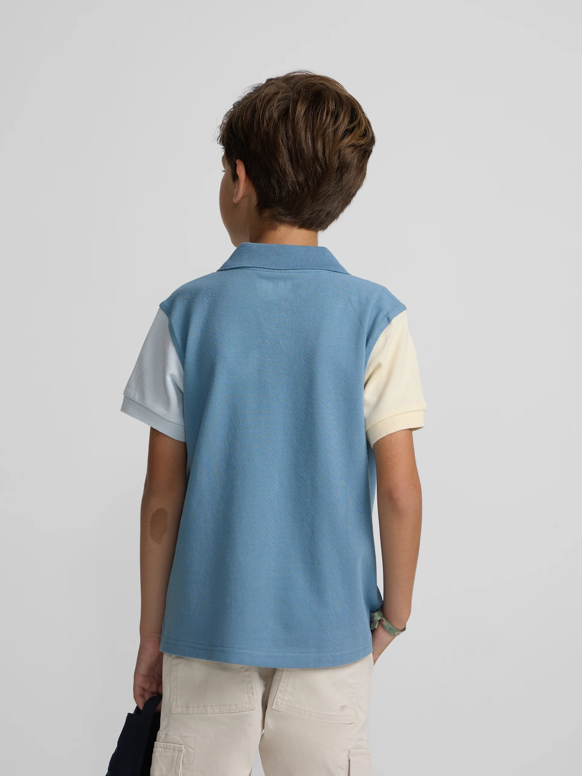 Polo kids tricolor azul - Image 6