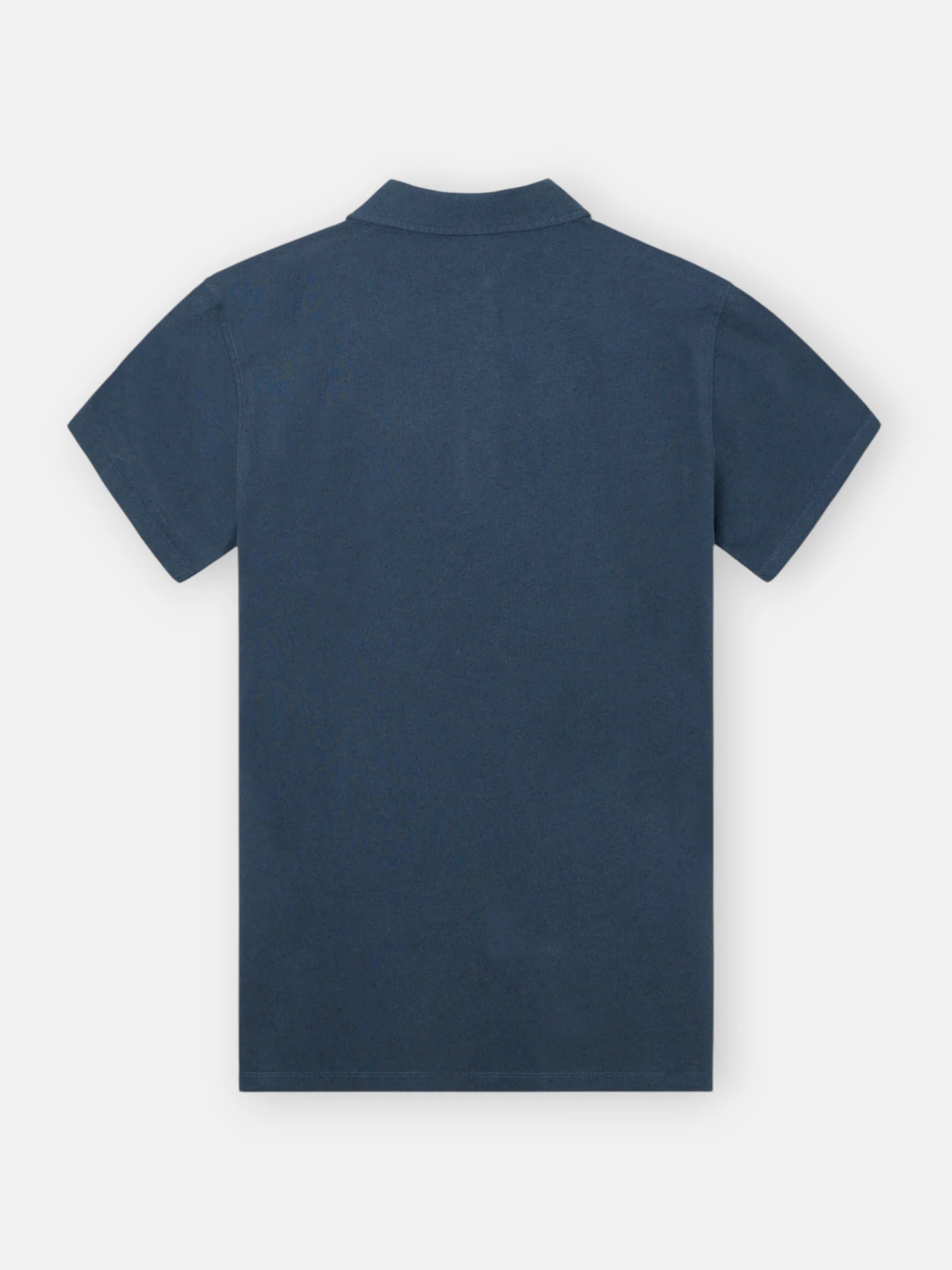 Polo lino tapeta larga azul marino - Image 6