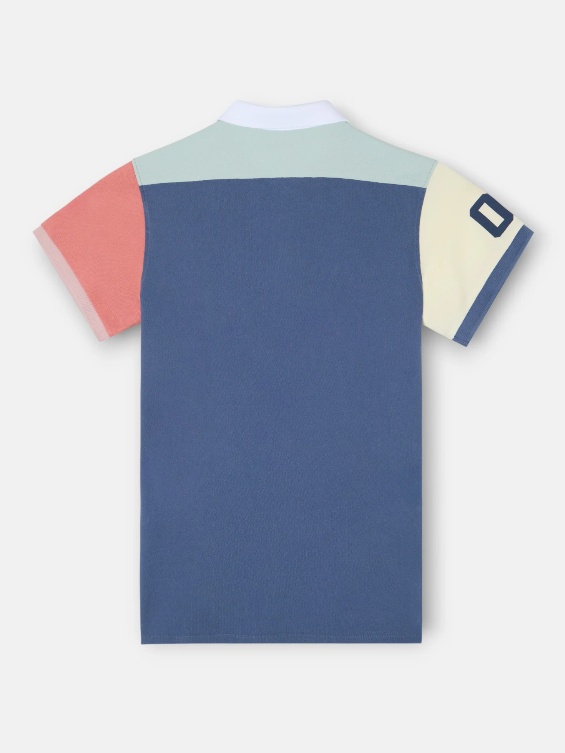 Polo manga corta ribete multicolor azul marino - Image 6
