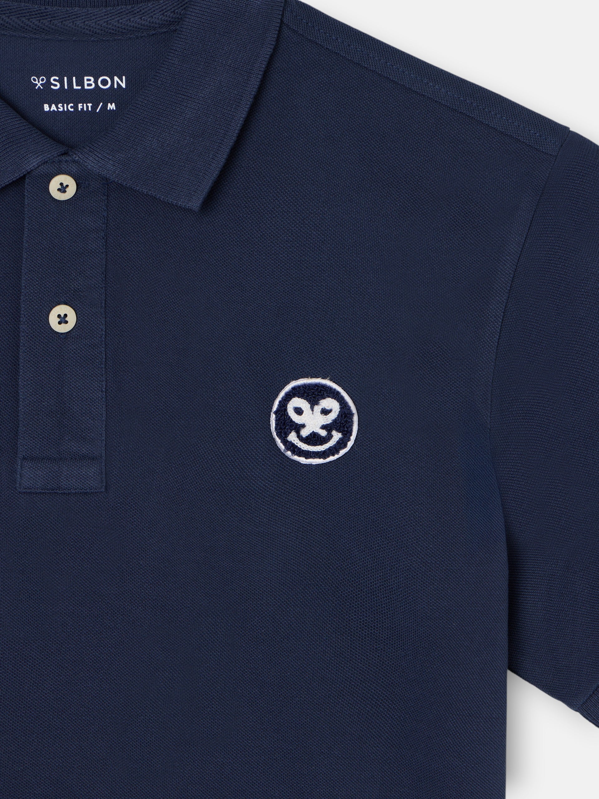 Polo manga corta smile azul marino - Image 2