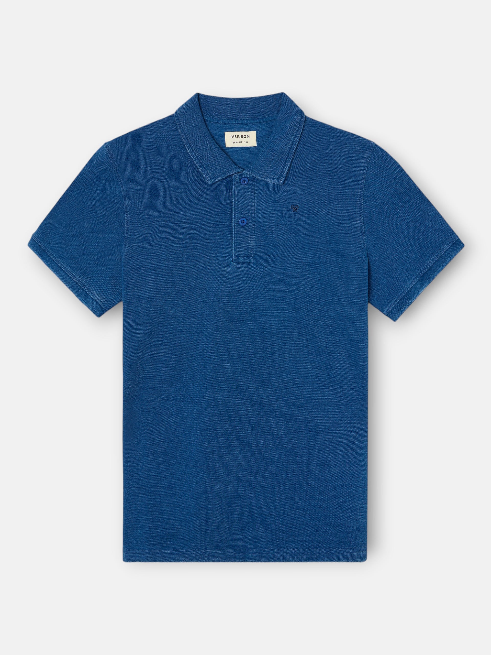Polo manga corta style denim azul claro - Image 5