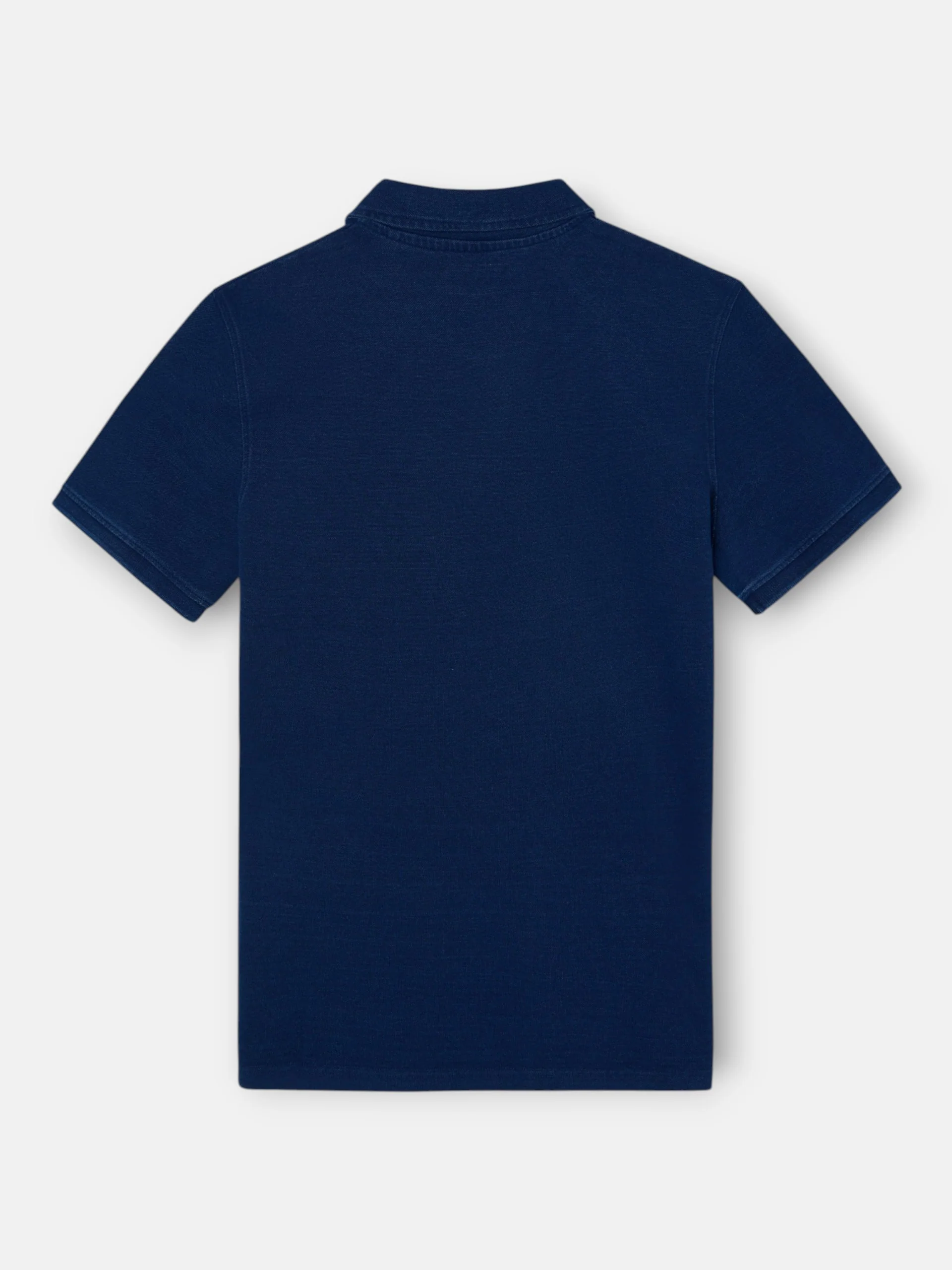 Polo manga corta style denim azul marino - Image 3