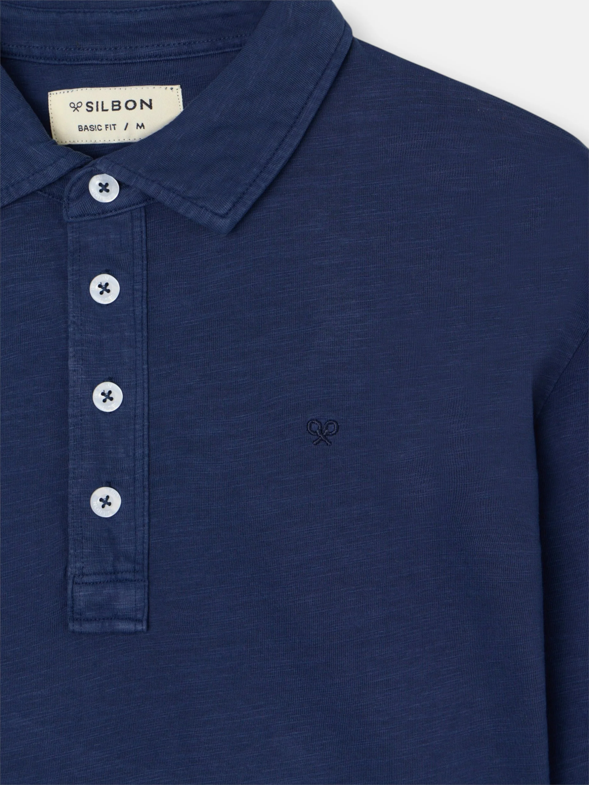 Polo manga larga sport azul - Image 2