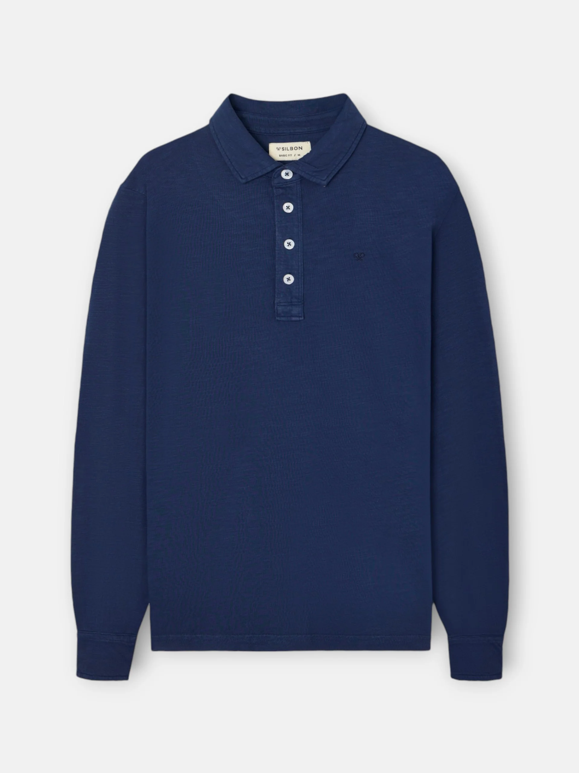 Polo manga larga sport azul - Image 5