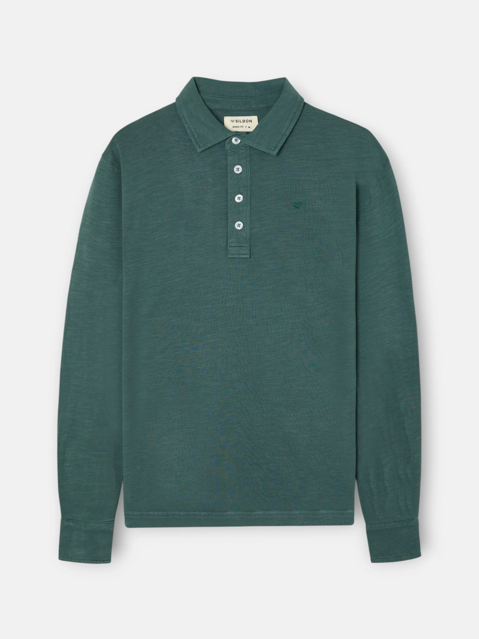 Polo manga larga sport verde - Image 5