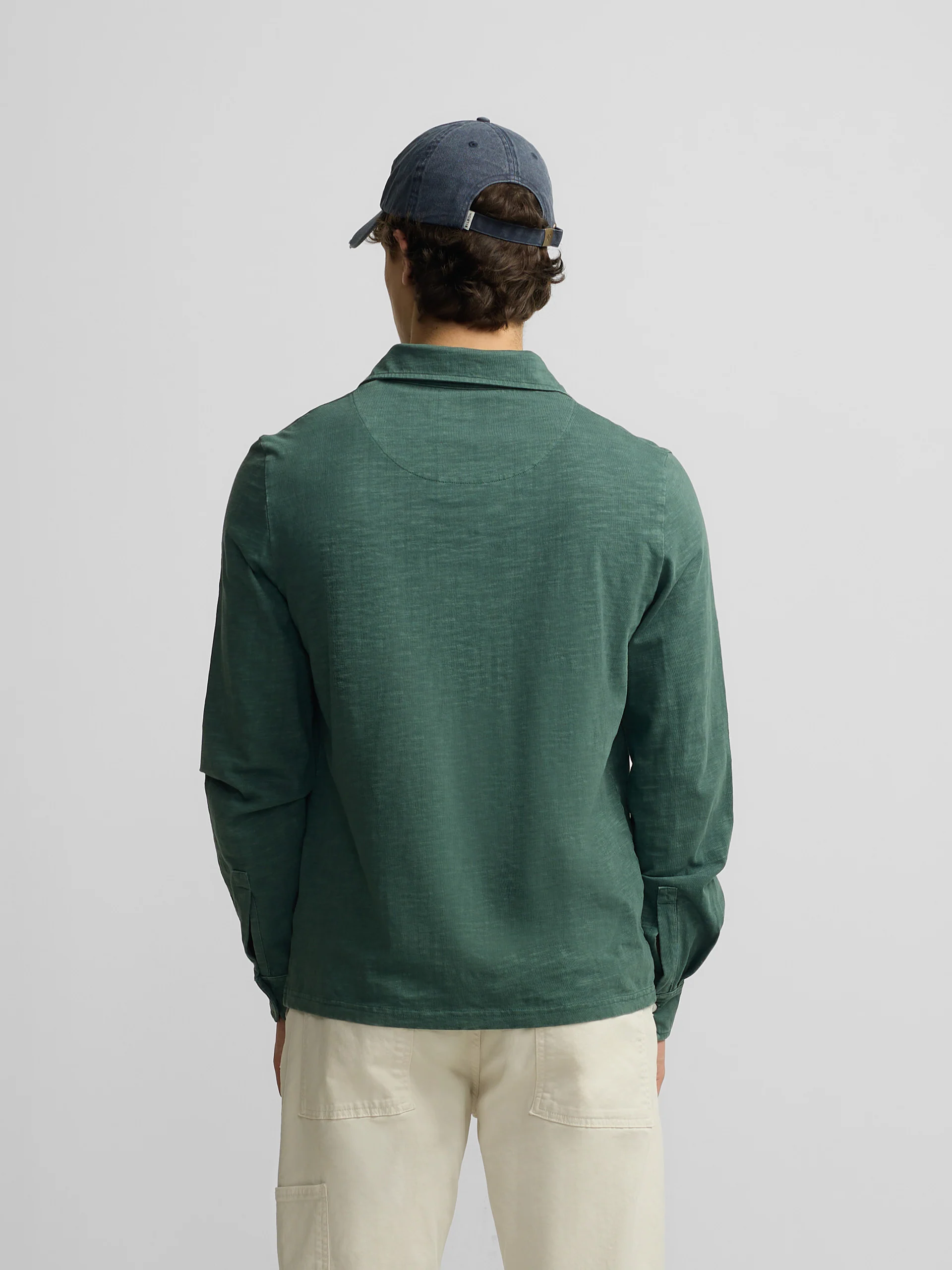 Polo manga larga sport verde - Image 6