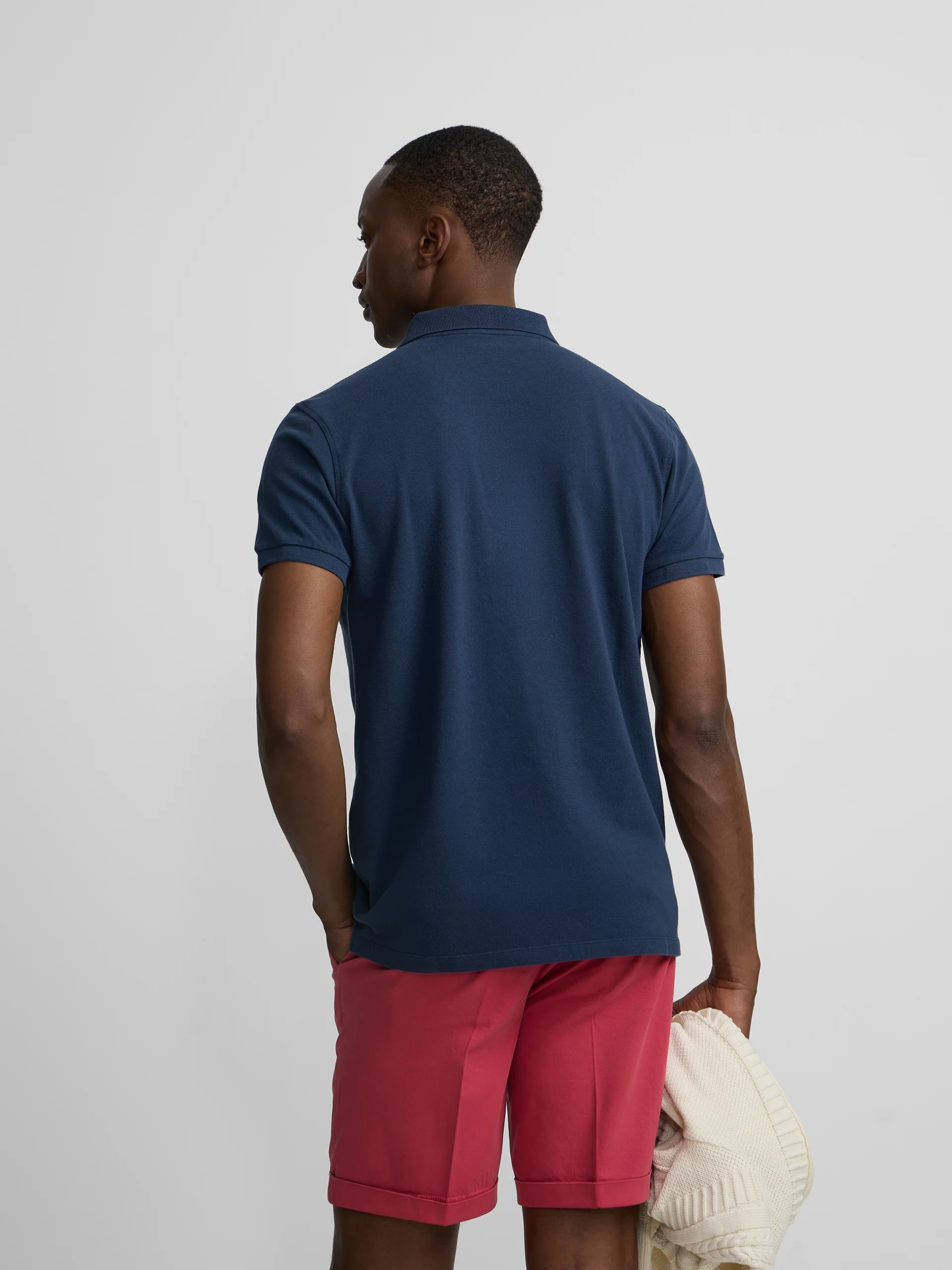 Polo pique light marino - Image 3
