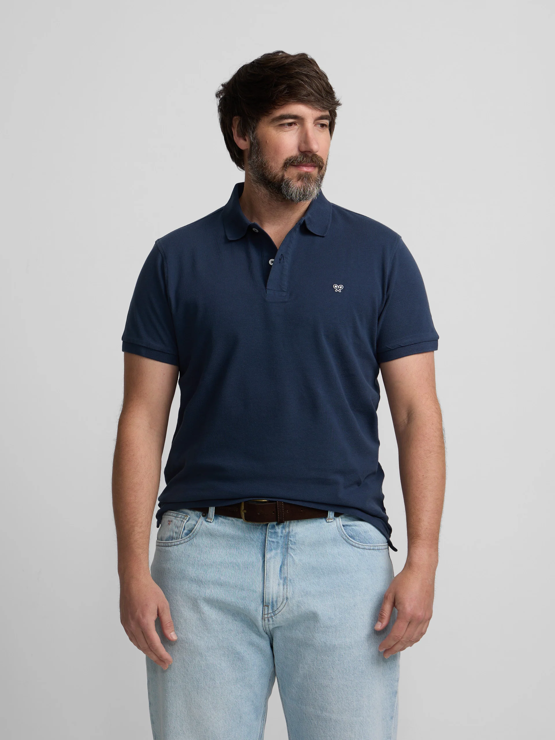 Polo pique light marino - Image 5