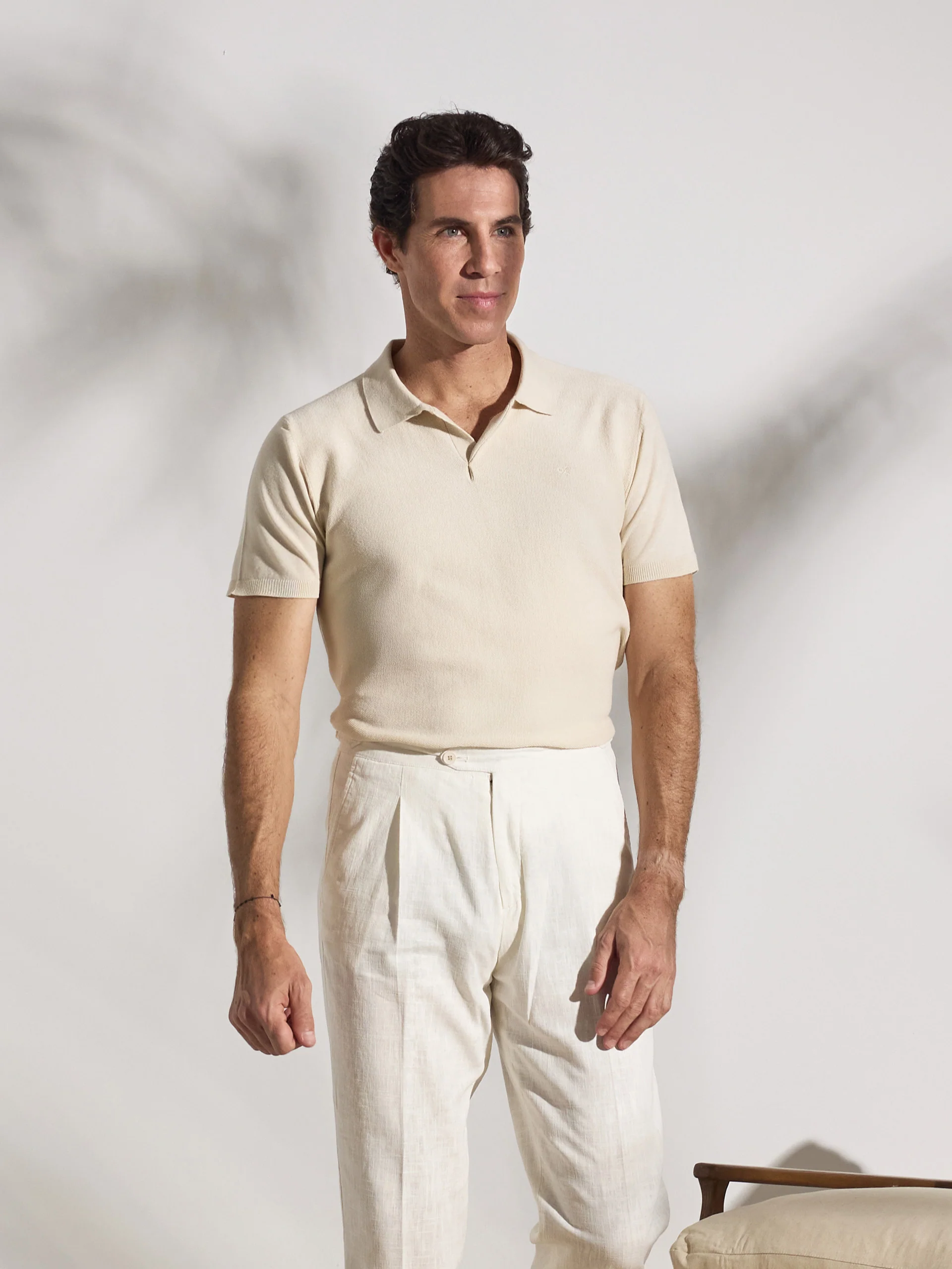 Polo unique estructura beige - Image 9