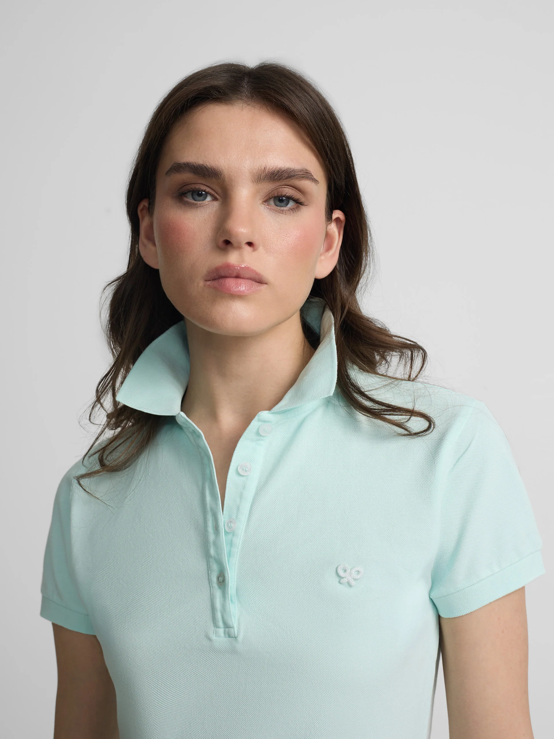 Polo woman clasico verde agua - Image 3