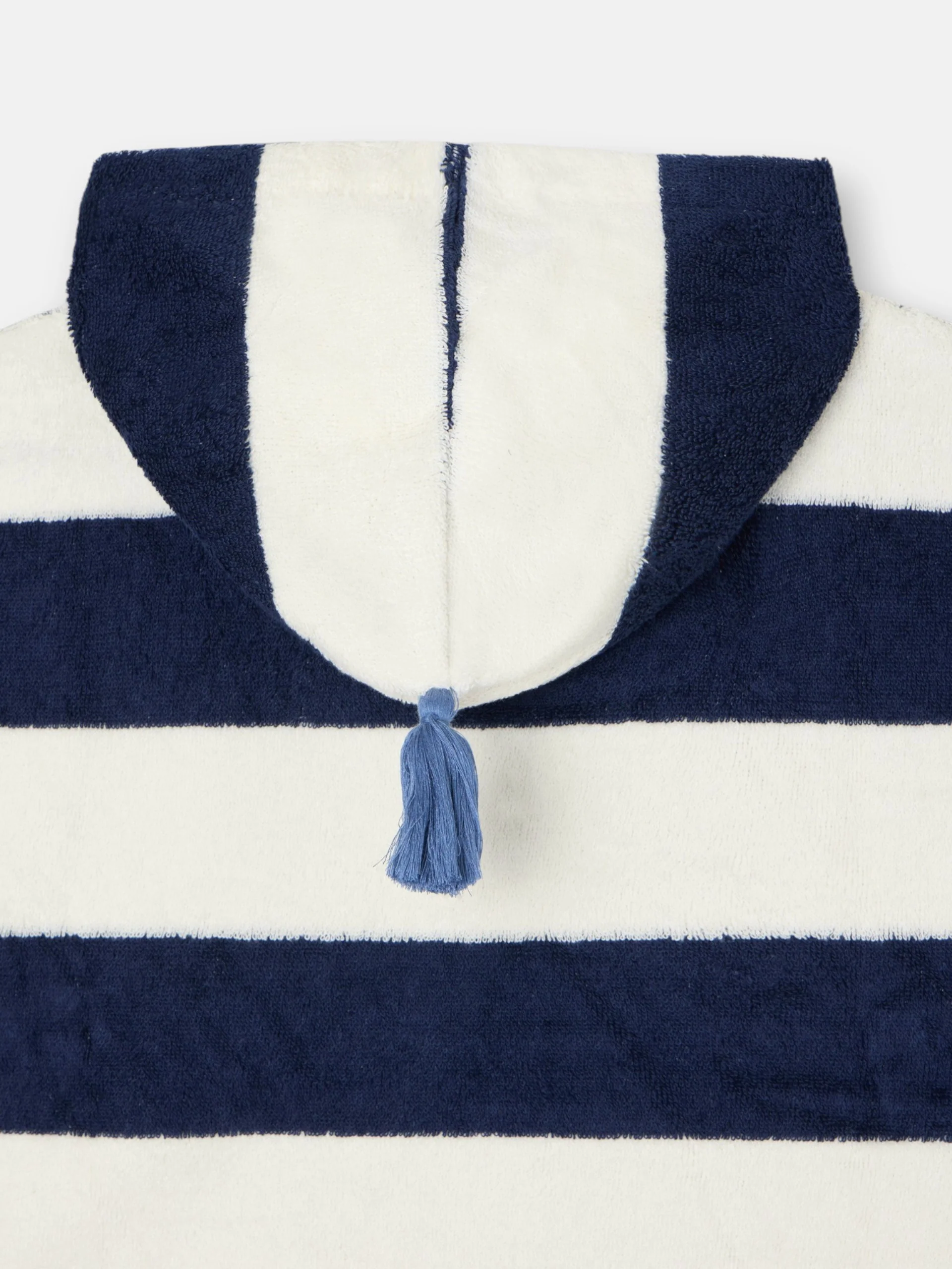 Poncho toalla kids rayas horizontales marino - Image 4