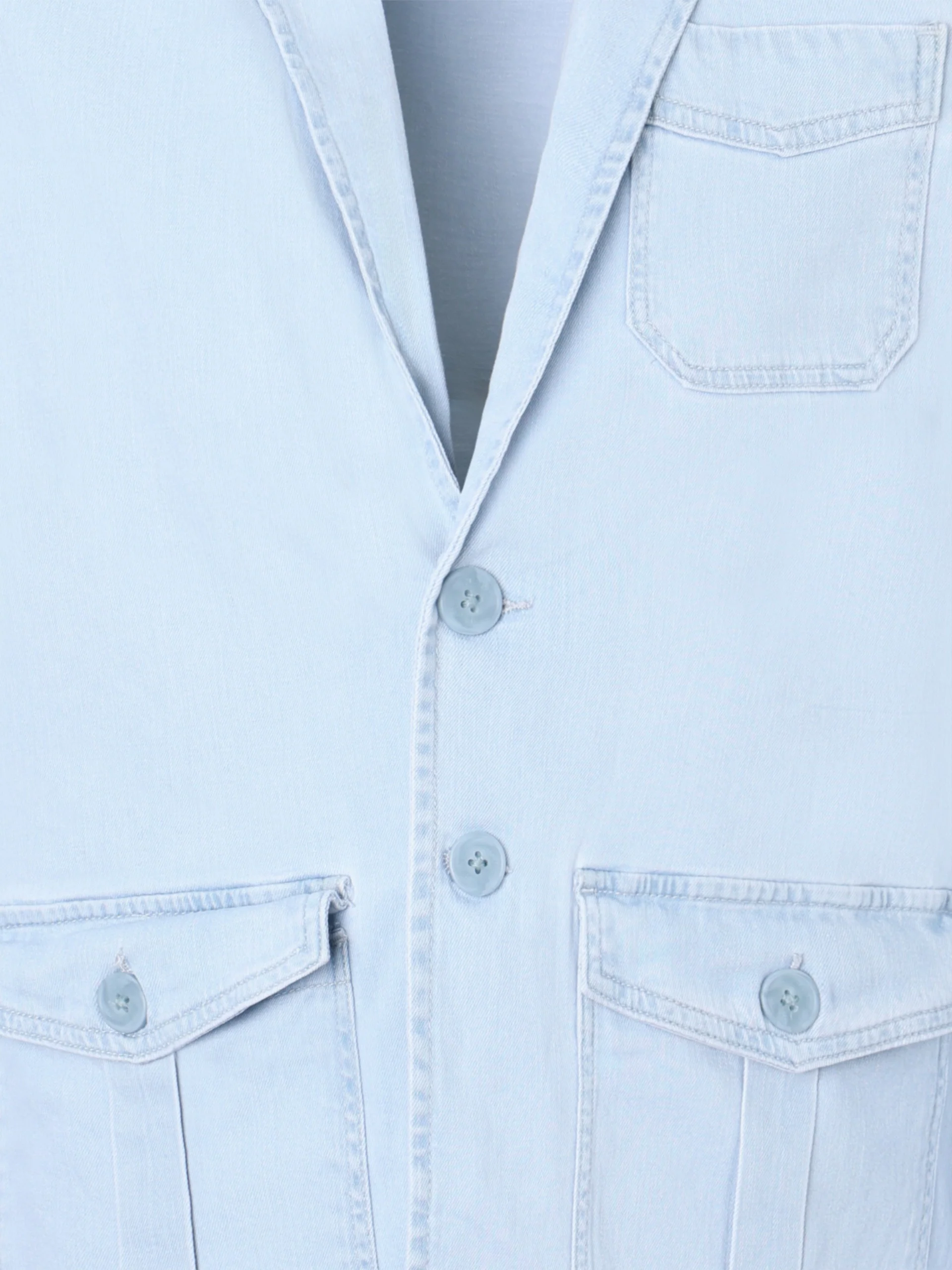 Semiblazer bolsillos denim azul claro - Image 8