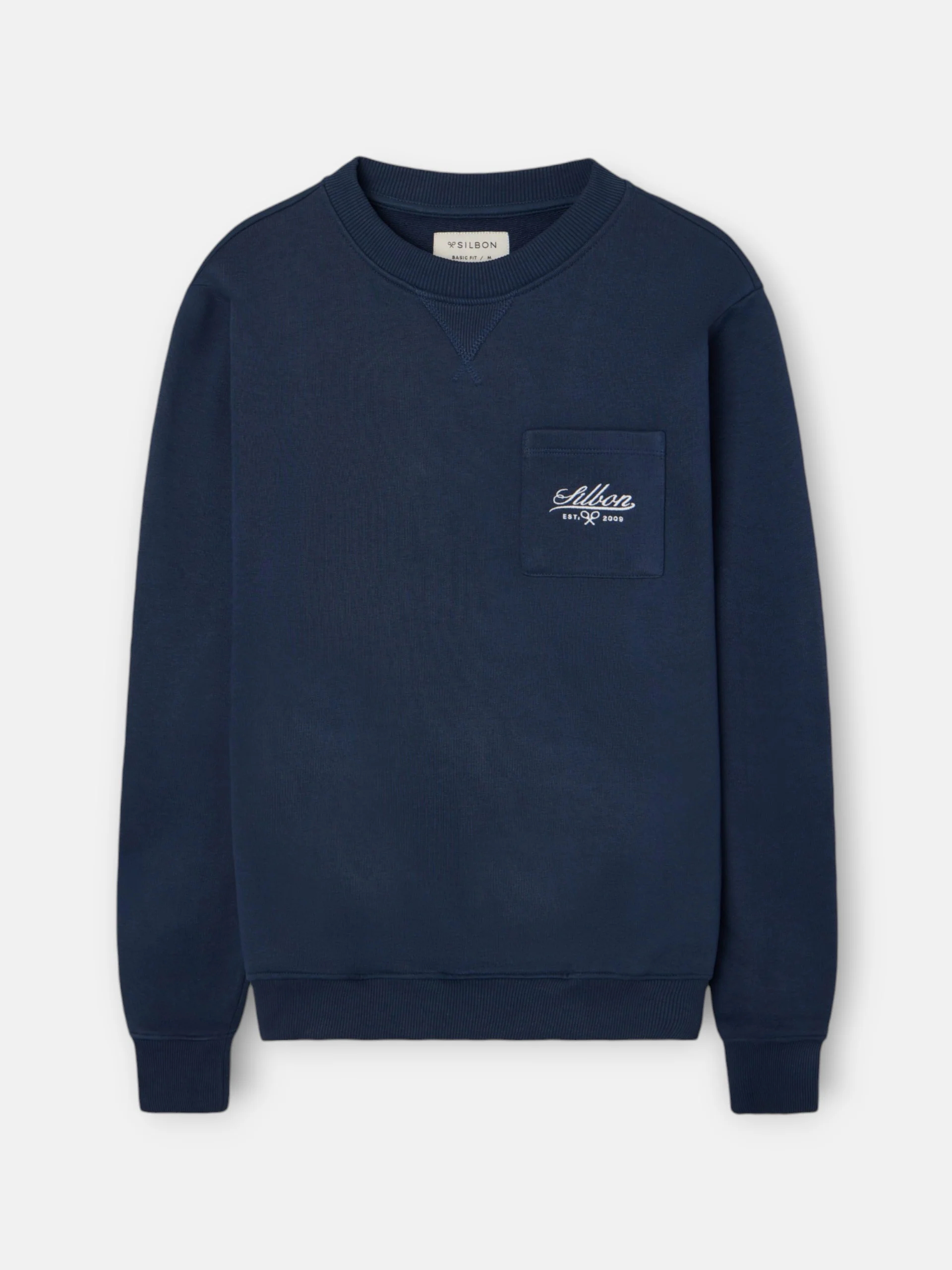 Sudadera bolsillo bordado azul marino - Image 5