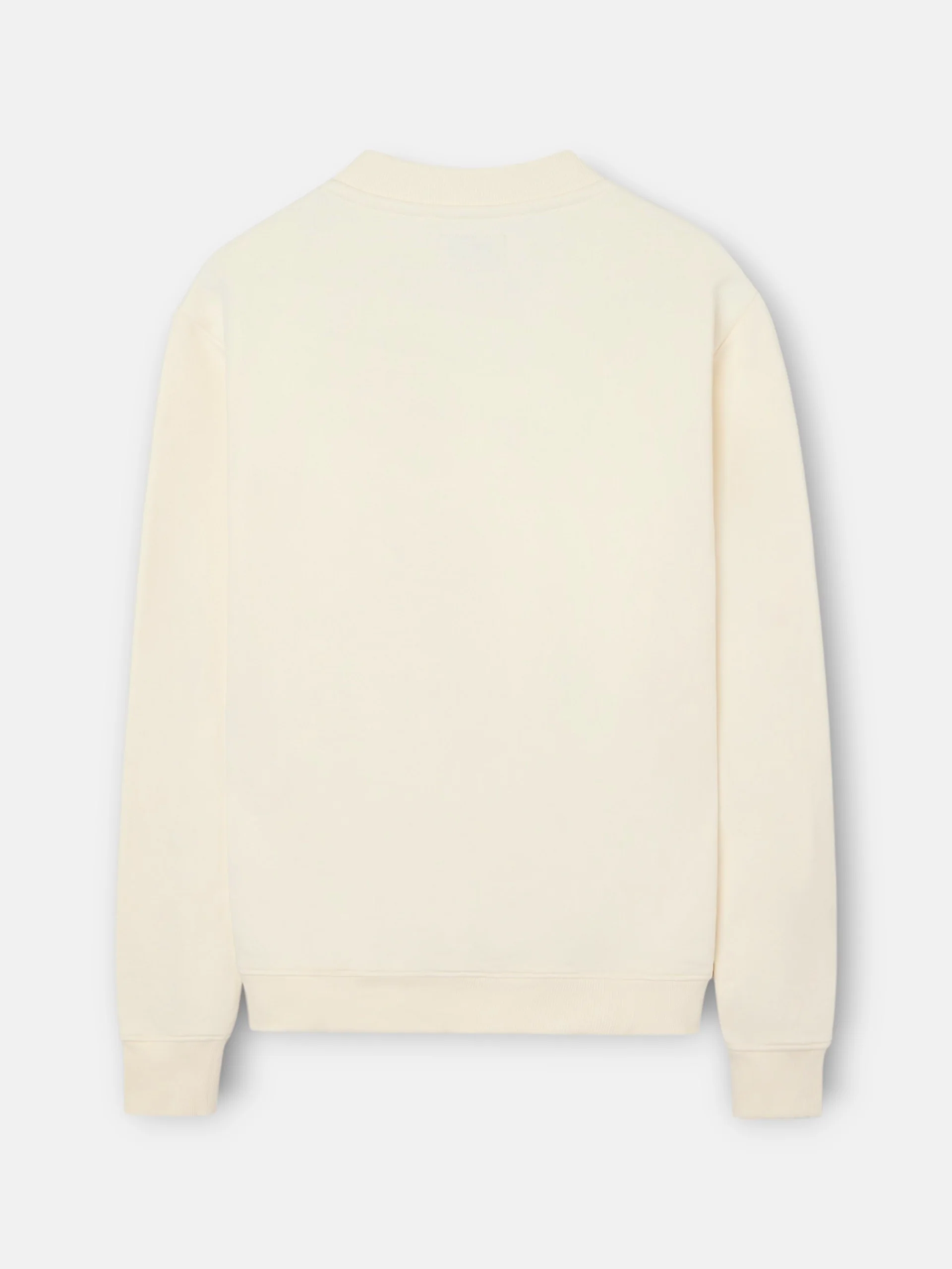 Sudadera bolsillo bordado crema - Image 8