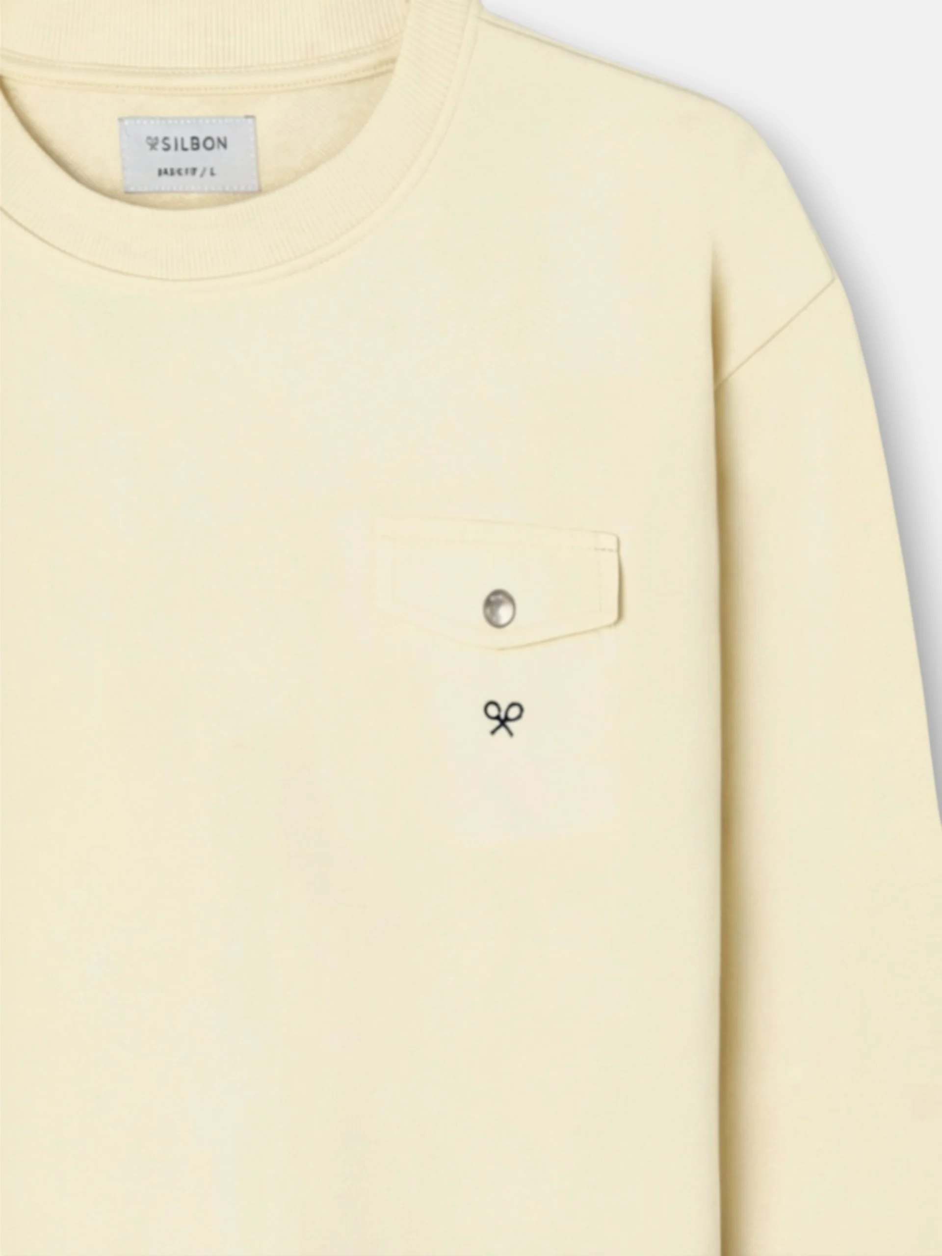 Sudadera bolsillo cruise crema - Image 2