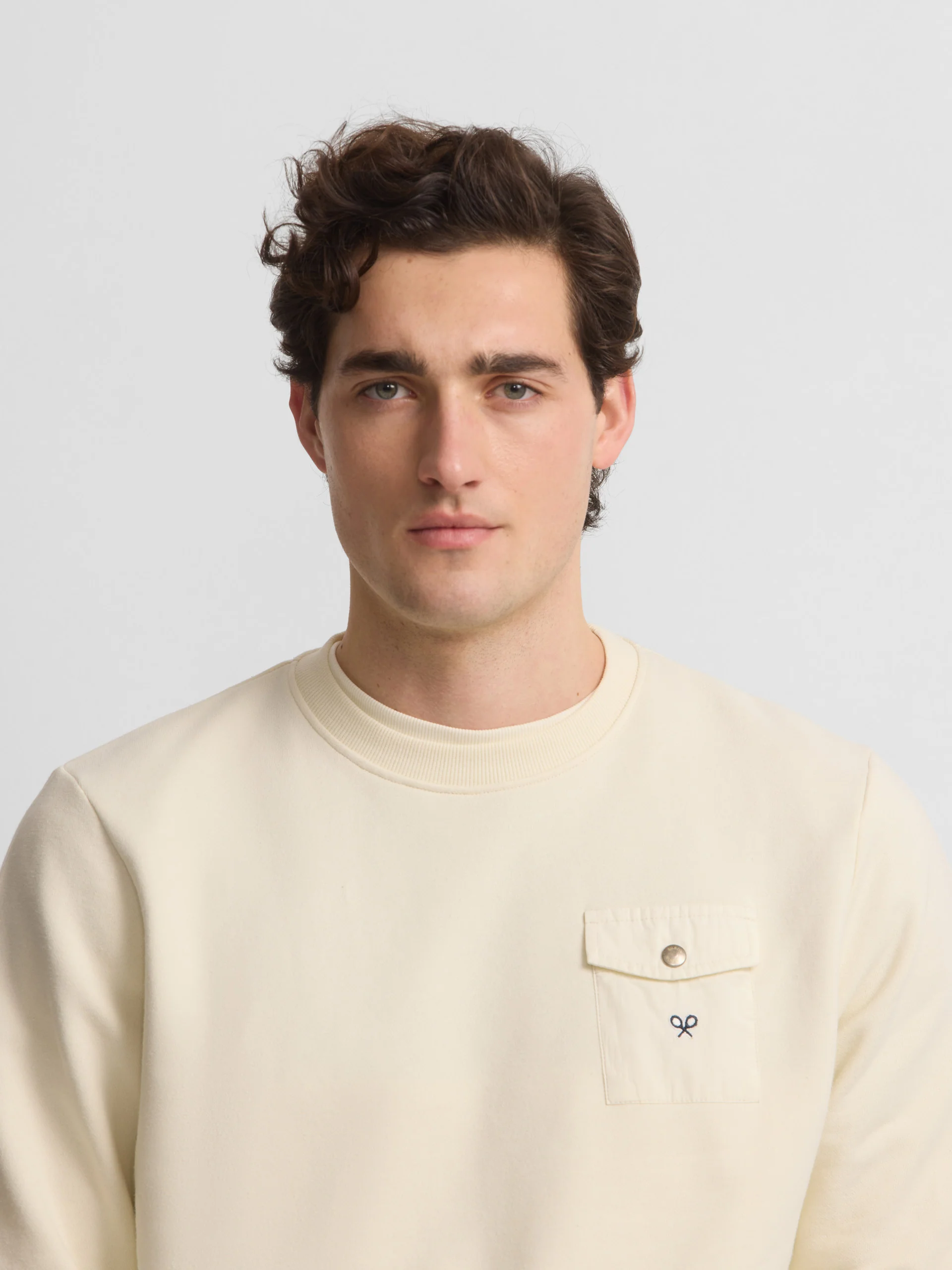 Sudadera bolsillo cruise crema - Image 5
