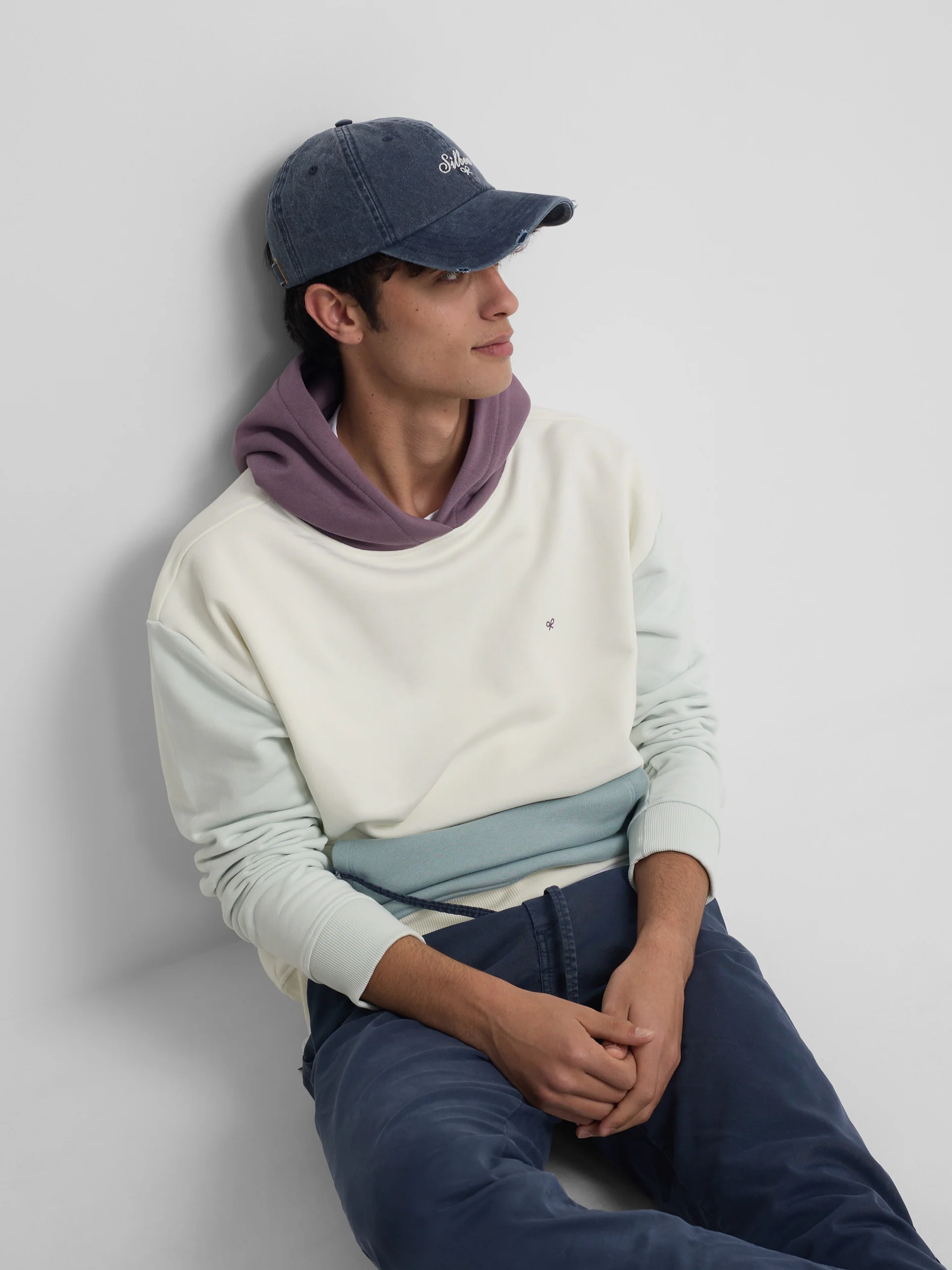 Sudadera capucha multicolor crema - Image 3