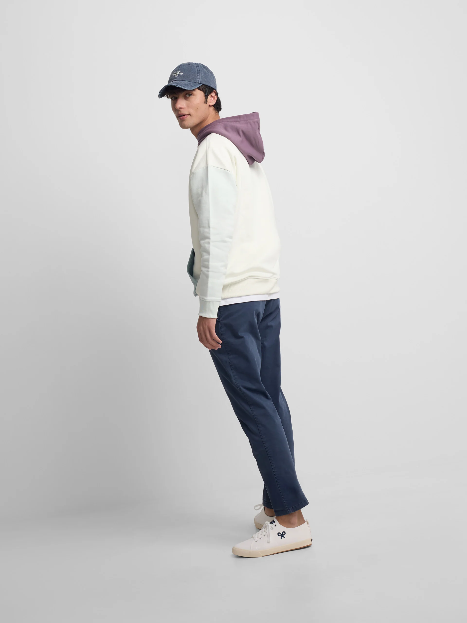 Sudadera capucha multicolor crema - Image 4