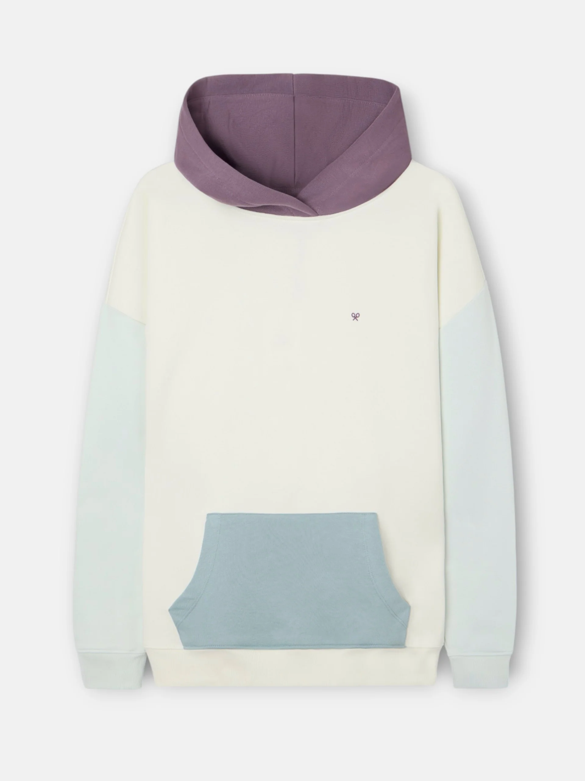 Sudadera capucha multicolor crema - Image 5