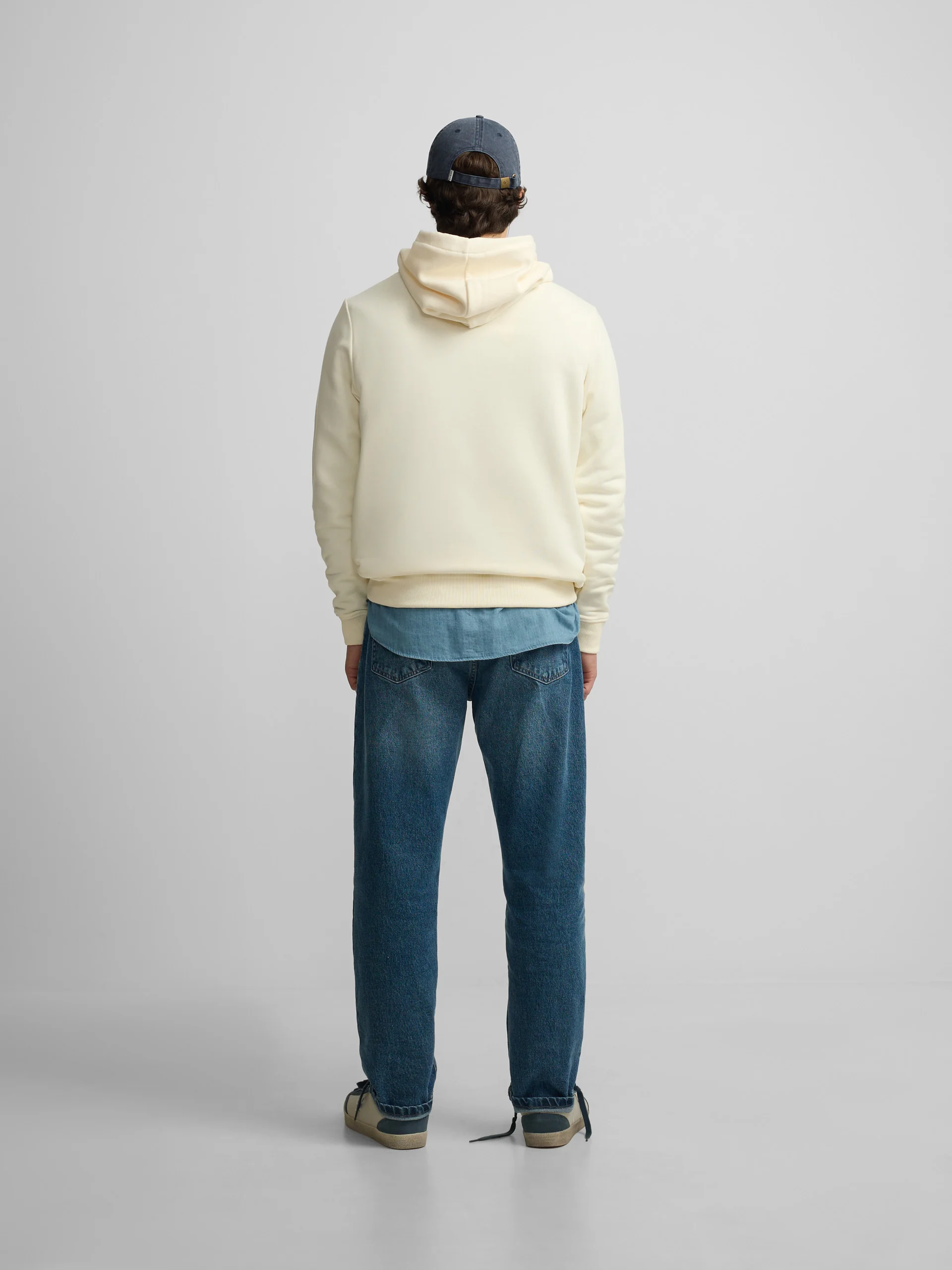 Sudadera capucha Silbon raqueta media crema - Image 8