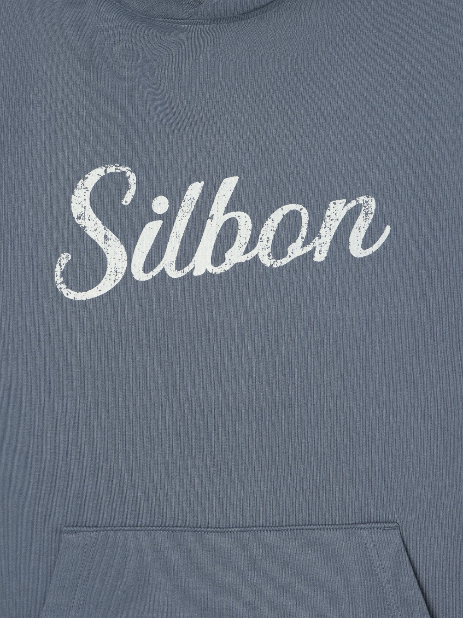 Sudadera capucha Silbon vintage azul indigo - Image 2