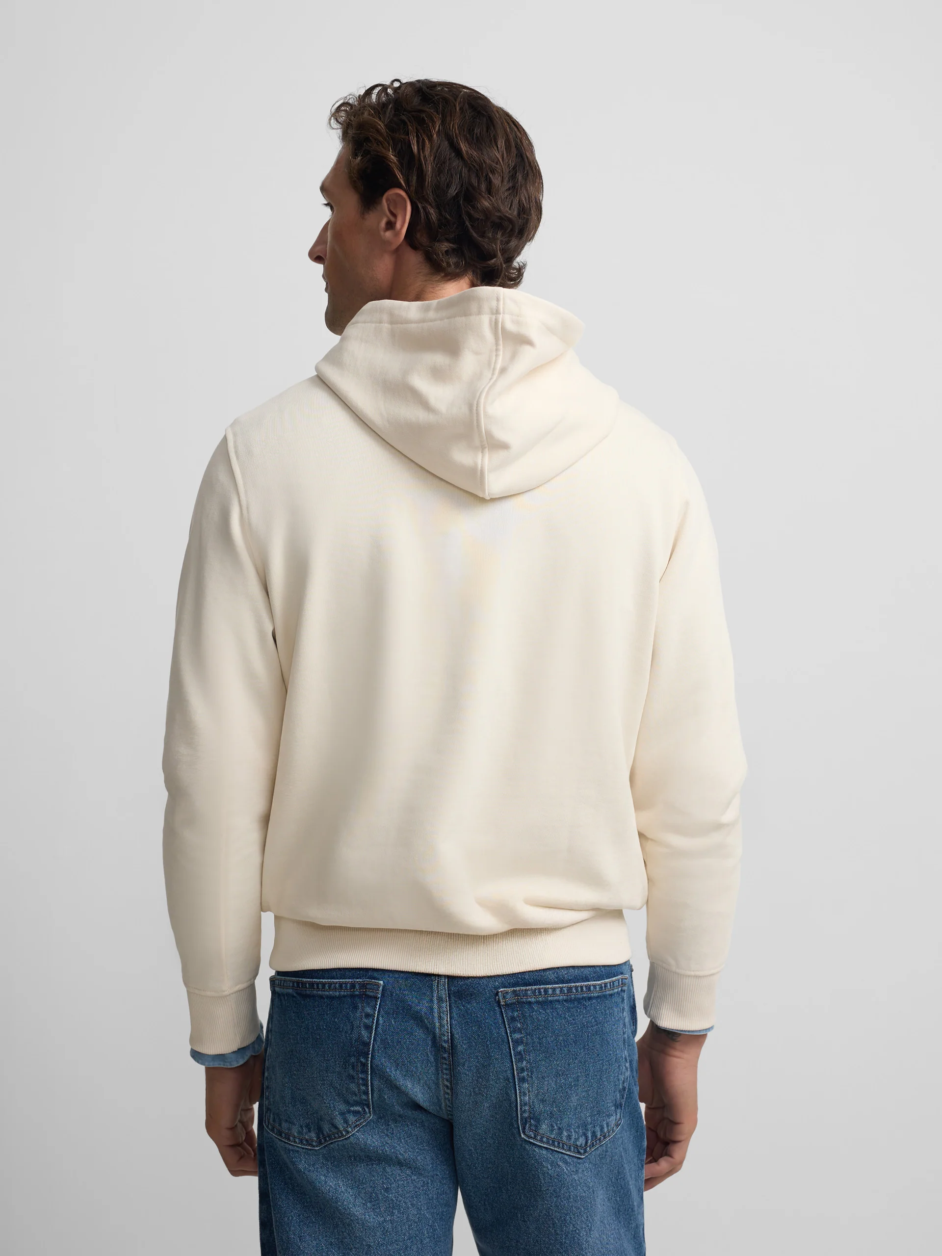 Sudadera capucha Silbon vintage crema - Image 4