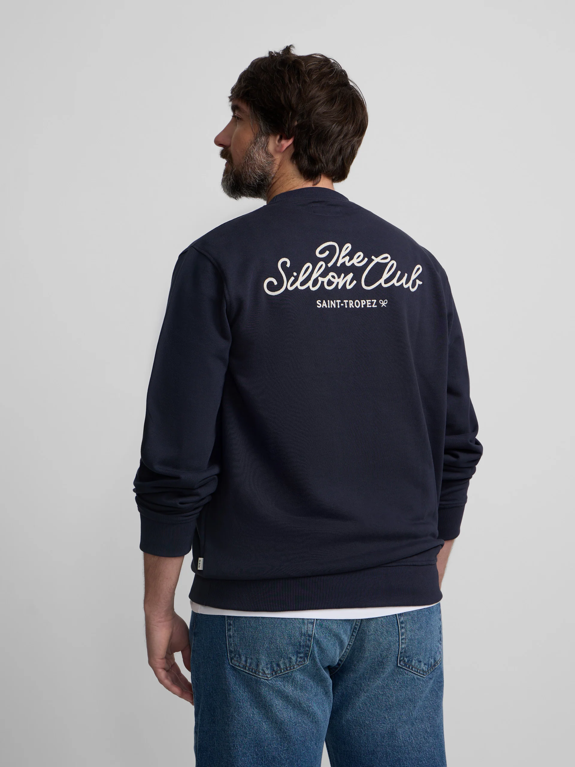 Sudadera club Saint Tropez azul marino - Image 5