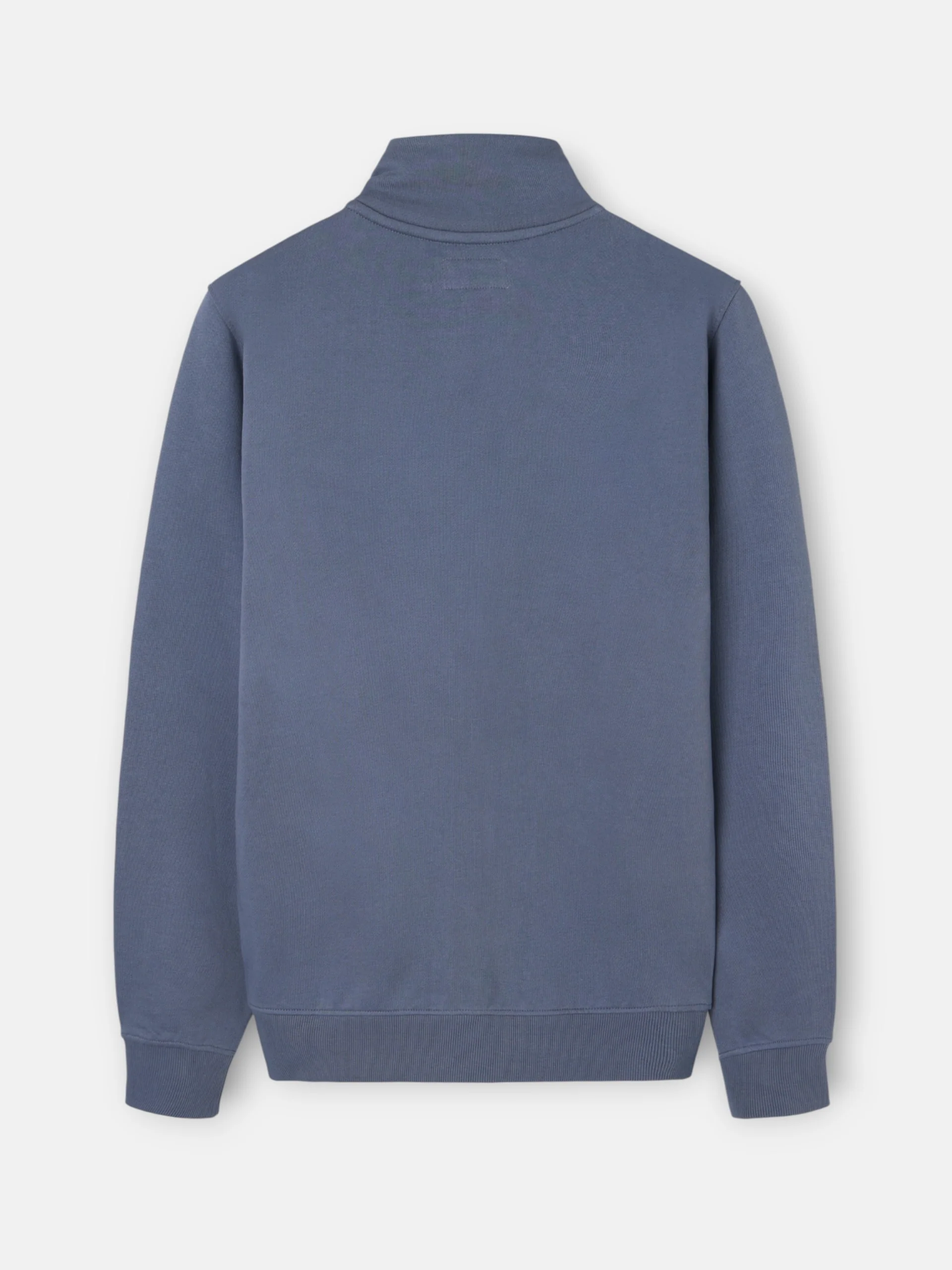 Sudadera cremallera bordado azul indigo - Image 6
