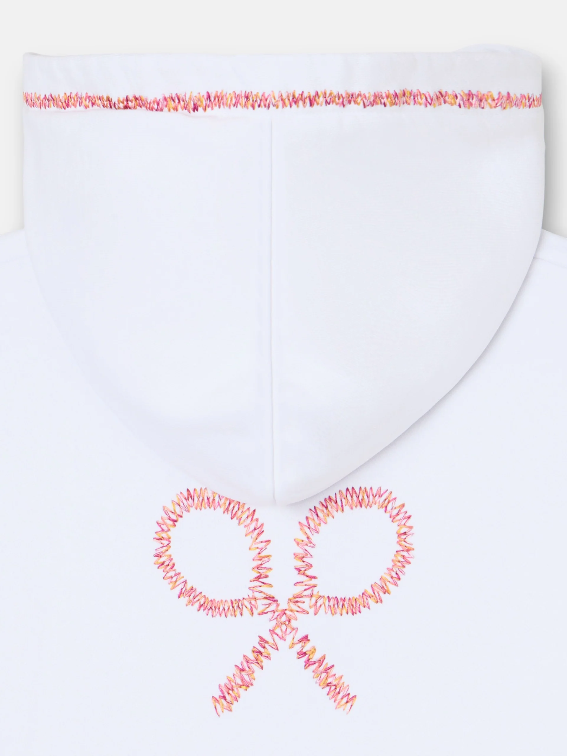 Sudadera girl capucha raqueta etnica blanca - Image 8