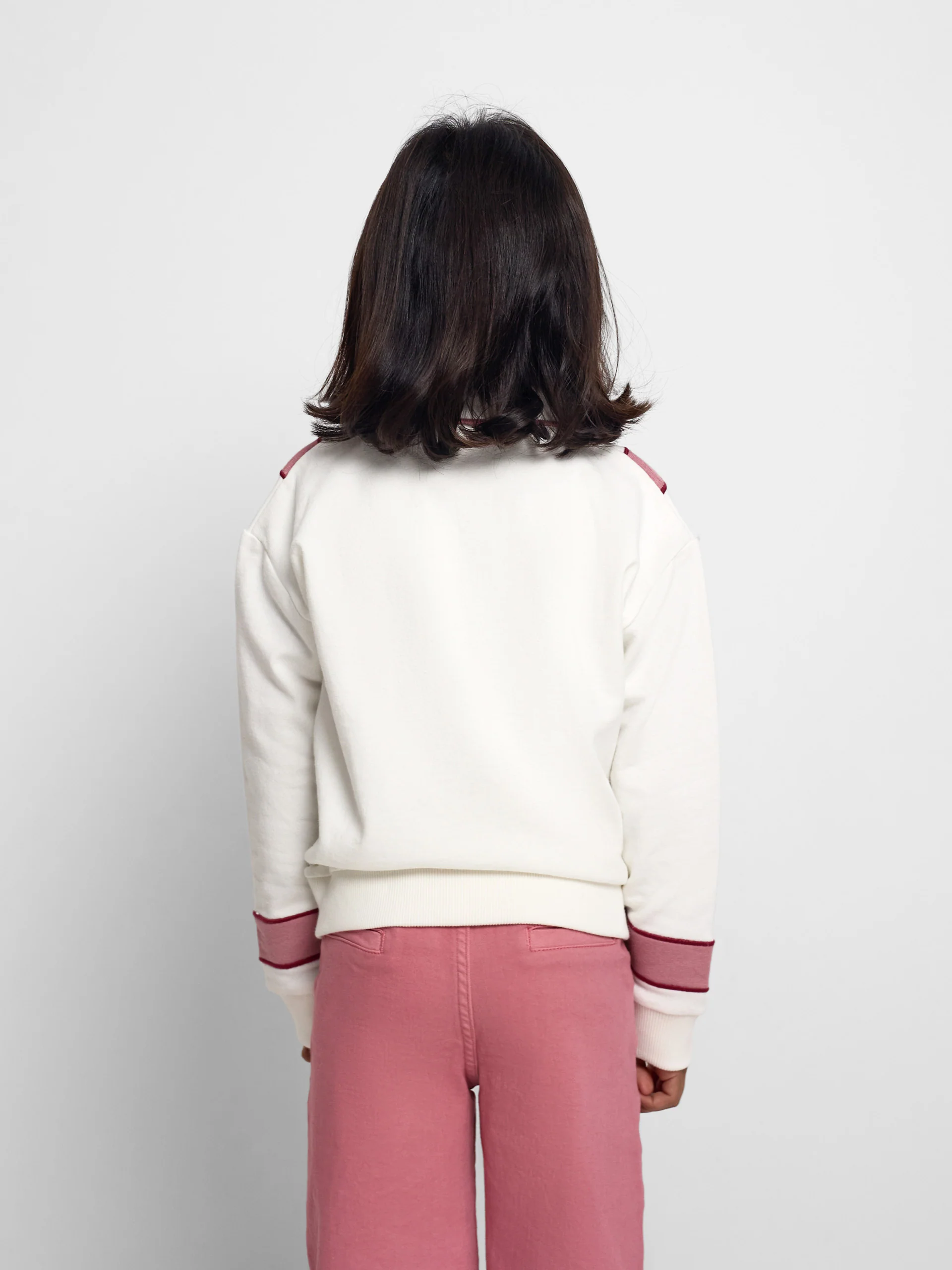 Sudadera girl retro rosa y cruda - Image 5