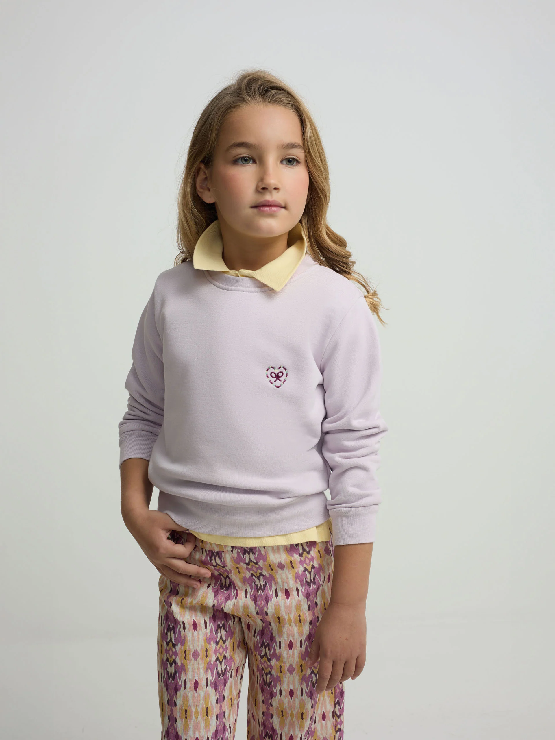 Sudadera girl silbon love lila - Image 3