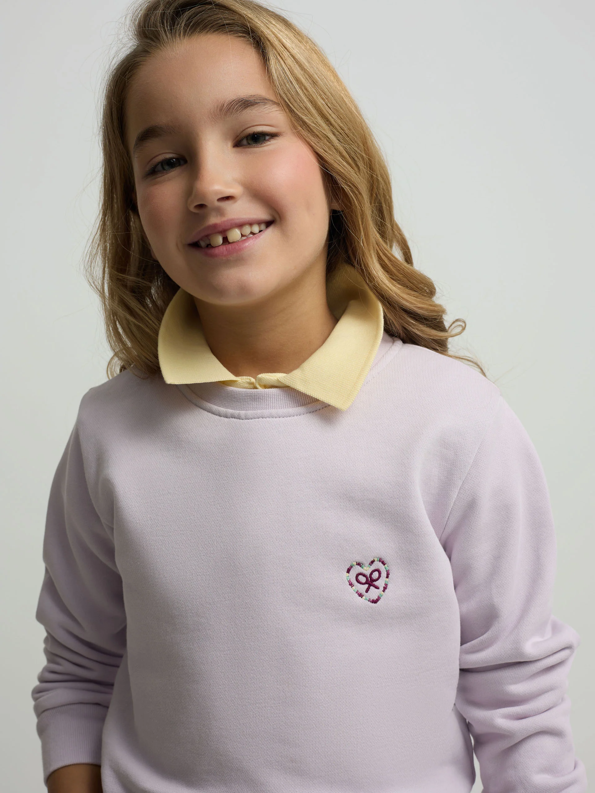 Sudadera girl silbon love lila - Image 4