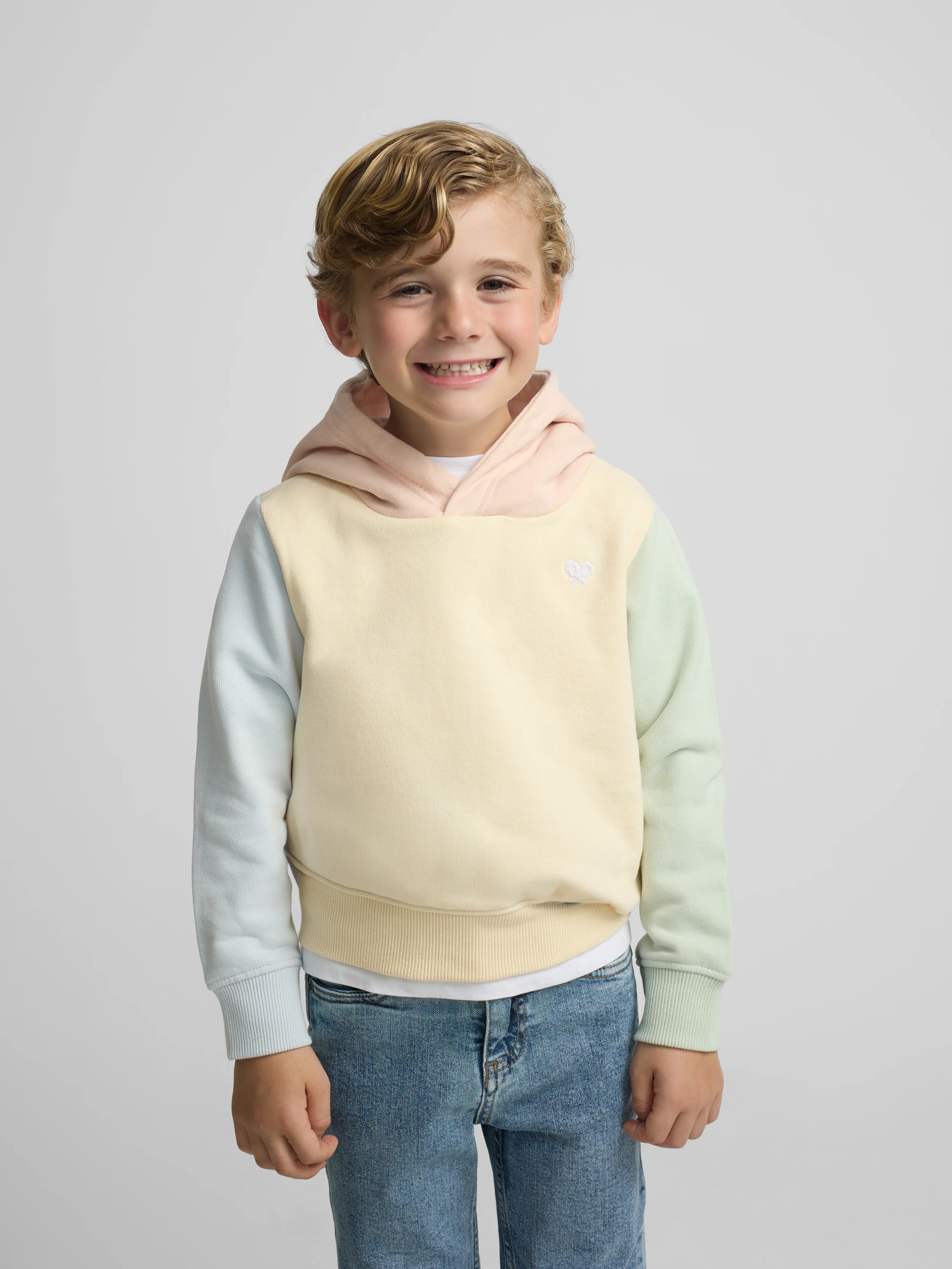 Sudadera kids capucha multicolor amarillo - Image 5