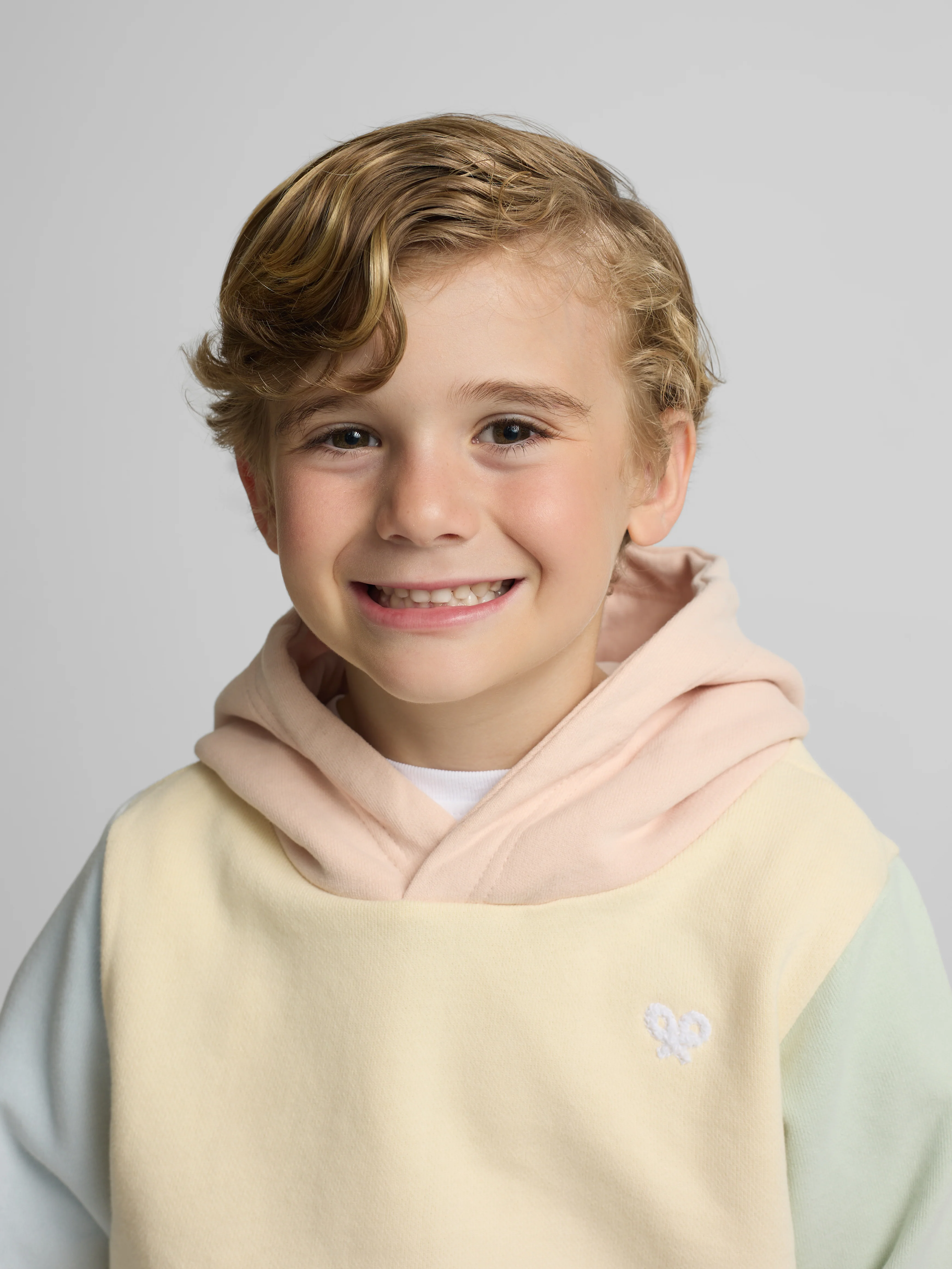 Sudadera kids capucha multicolor amarillo - Image 6