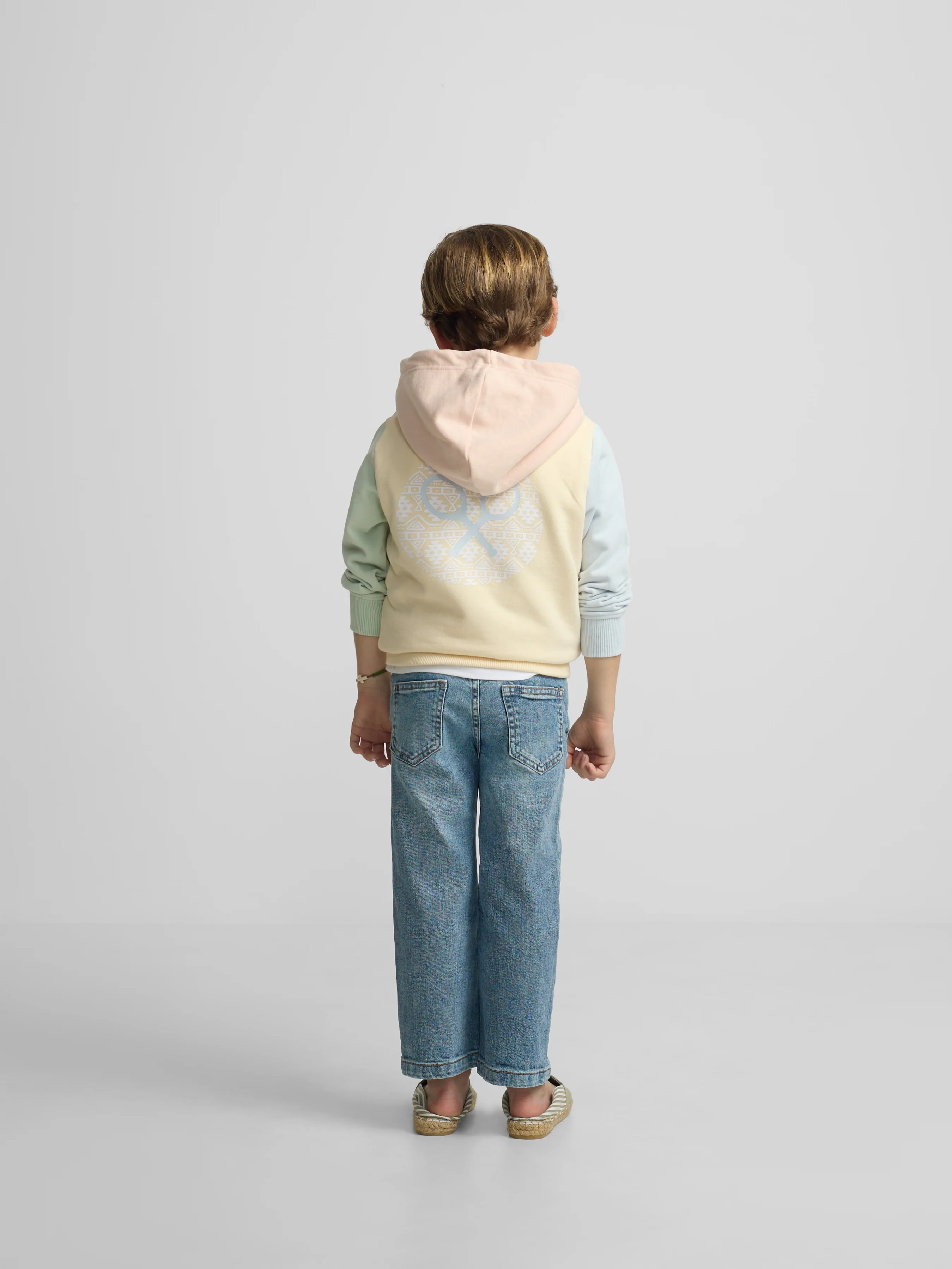 Sudadera kids capucha multicolor amarillo - Image 8