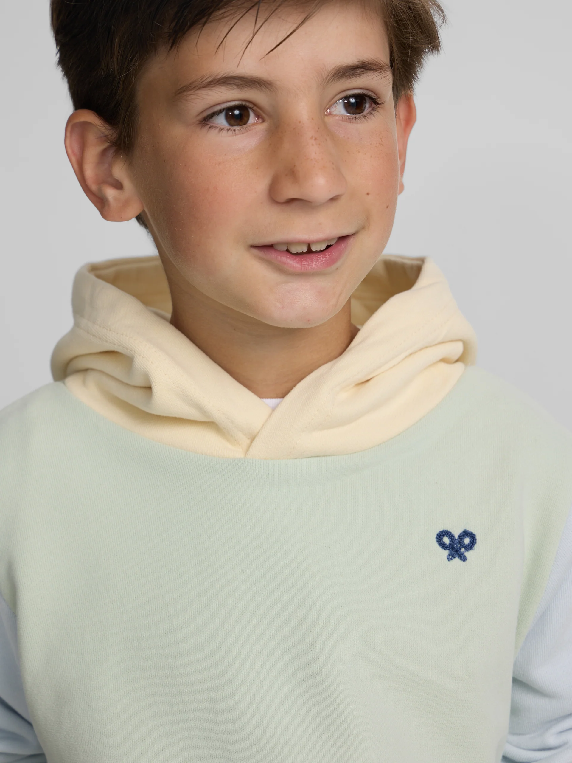 Sudadera kids capucha raqueta etnica verde - Image 5